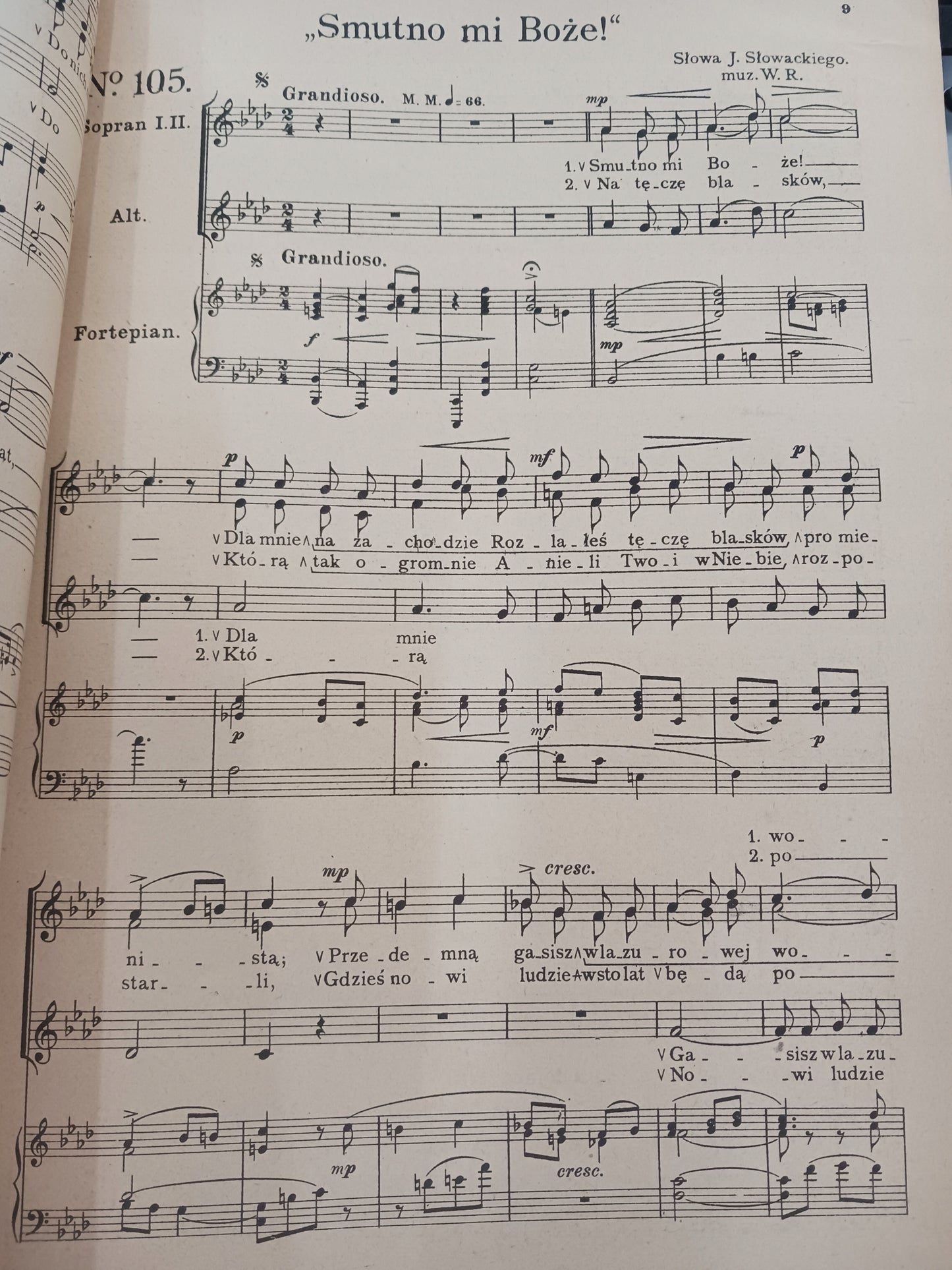 Akordy tom III. 30 pieśni na trzy głosy W. Rzepko [wydanie IV, ca 1920]