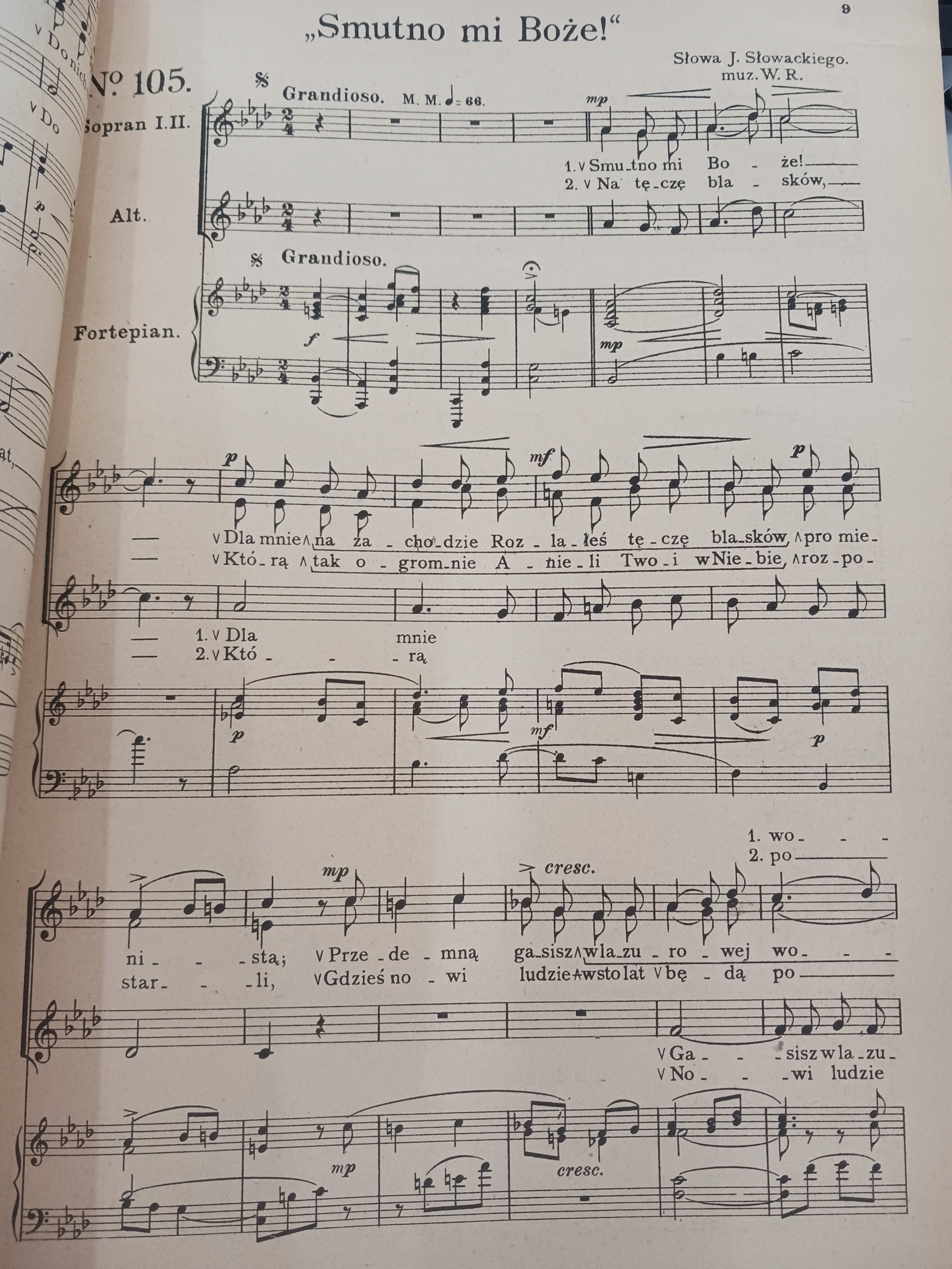 Akordy tom III. 30 pieśni na trzy głosy W. Rzepko [wydanie IV, ca 1920]