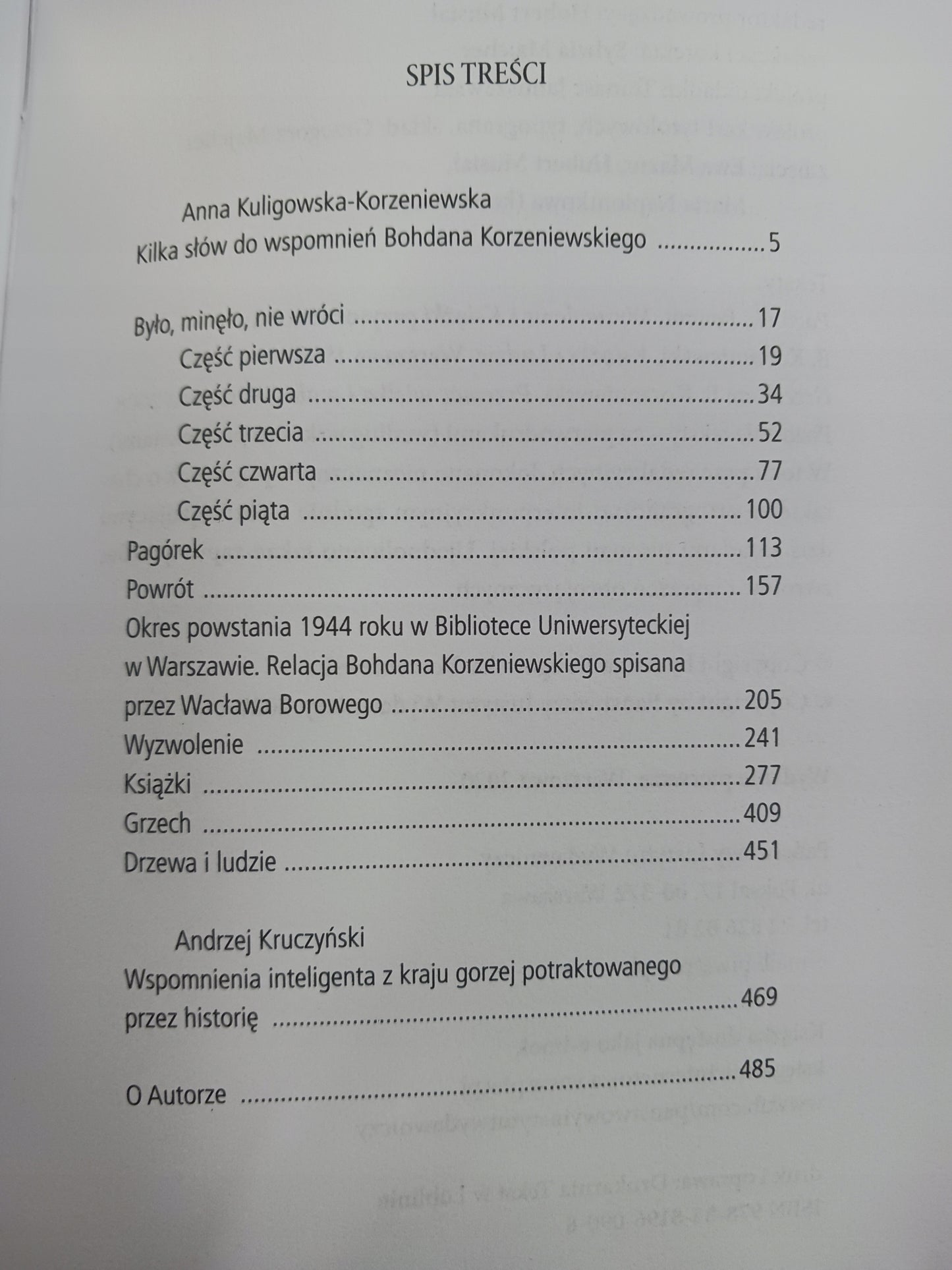 Było, minęło...Wspomnienia Bohdan Korzeniewski