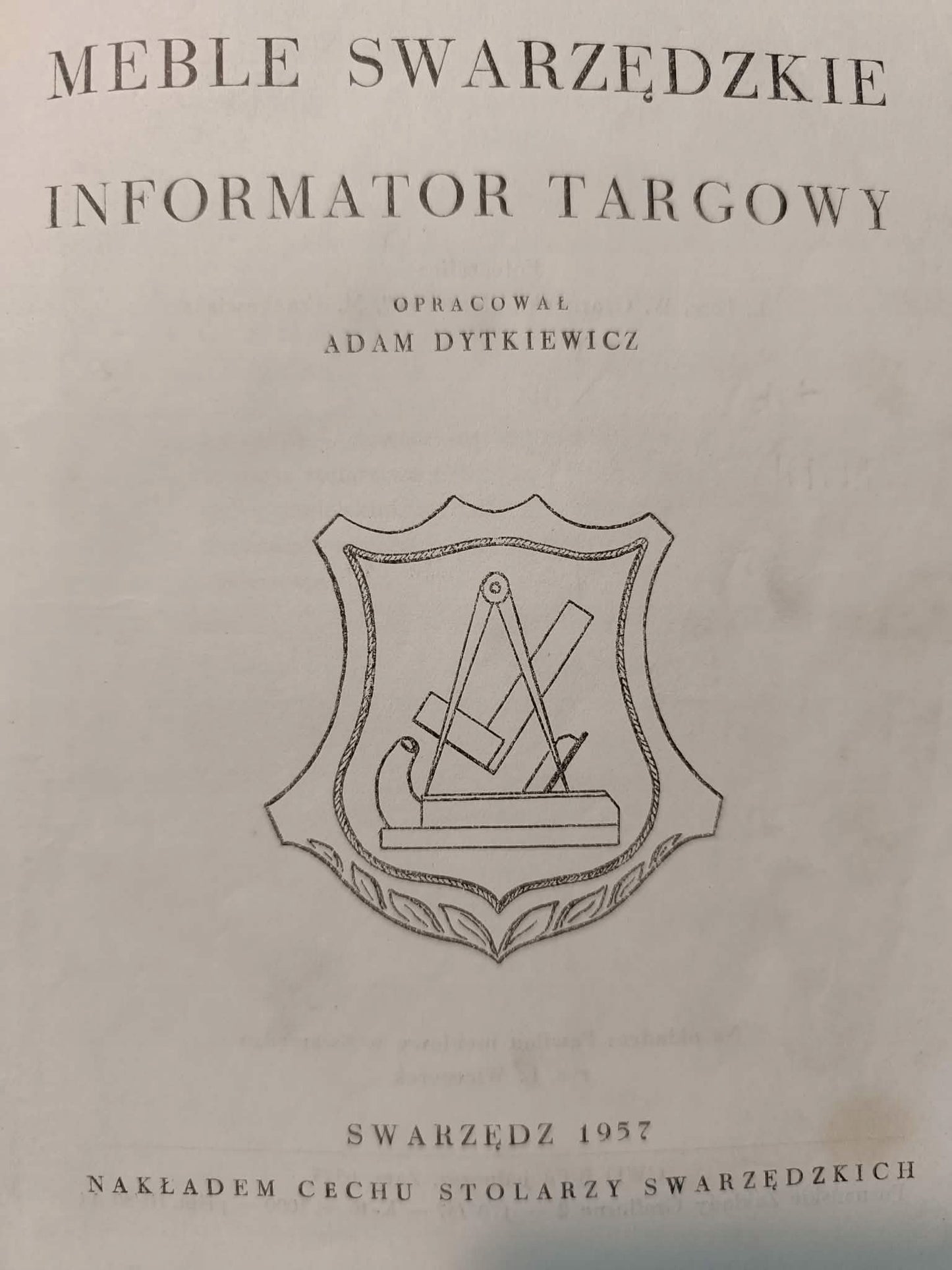 Meble swarzędzkie, Informator targowy, oprac. Adam Dytkiewicz [1957]