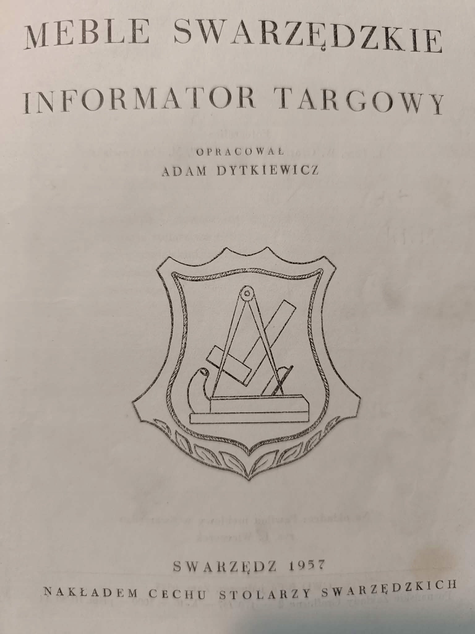 Meble swarzędzkie, Informator targowy, oprac. Adam Dytkiewicz [1957]