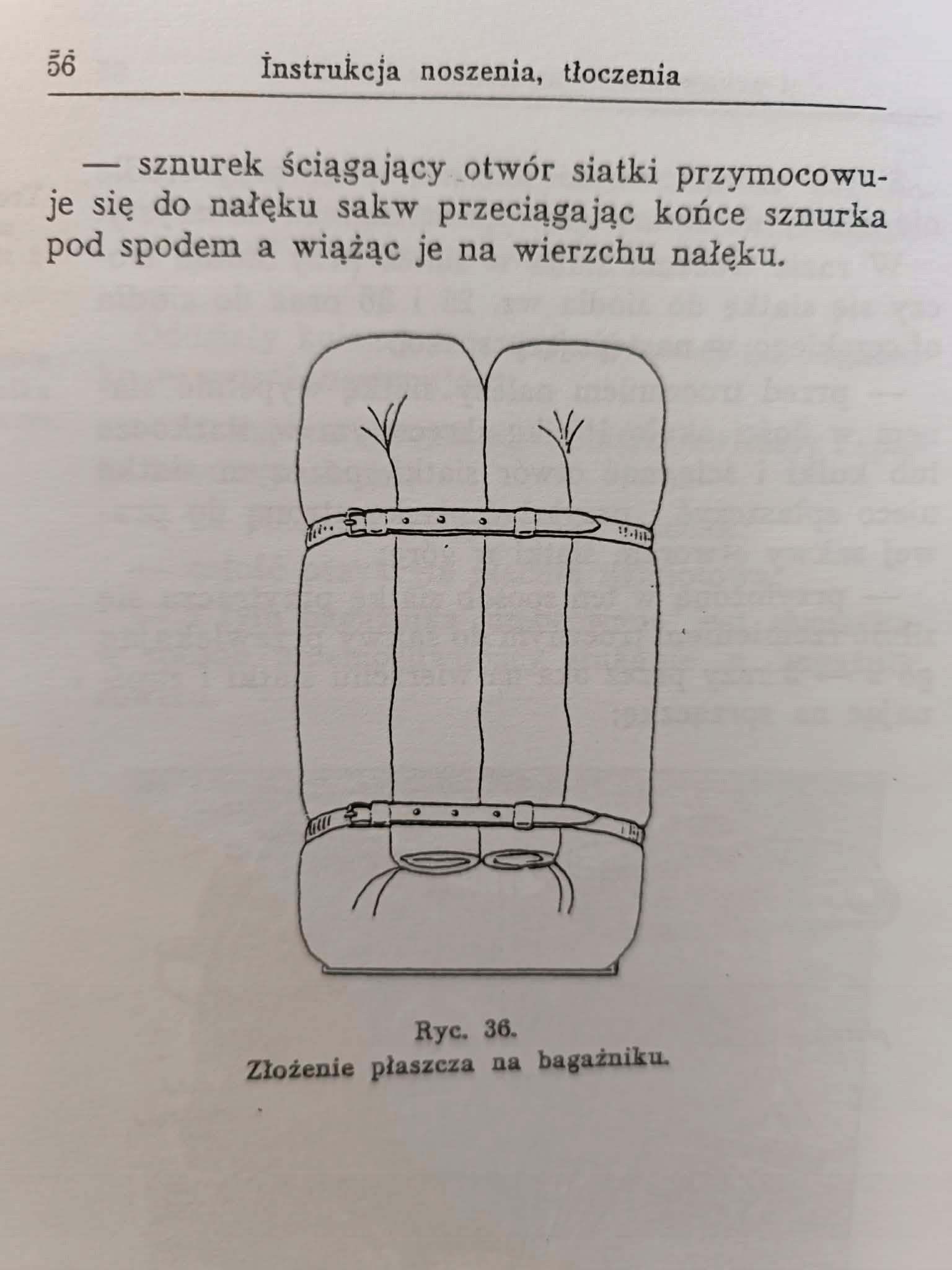 Instrukcja noszenia, troczenia i pakowania wyposażenia w kawalerii [1938]