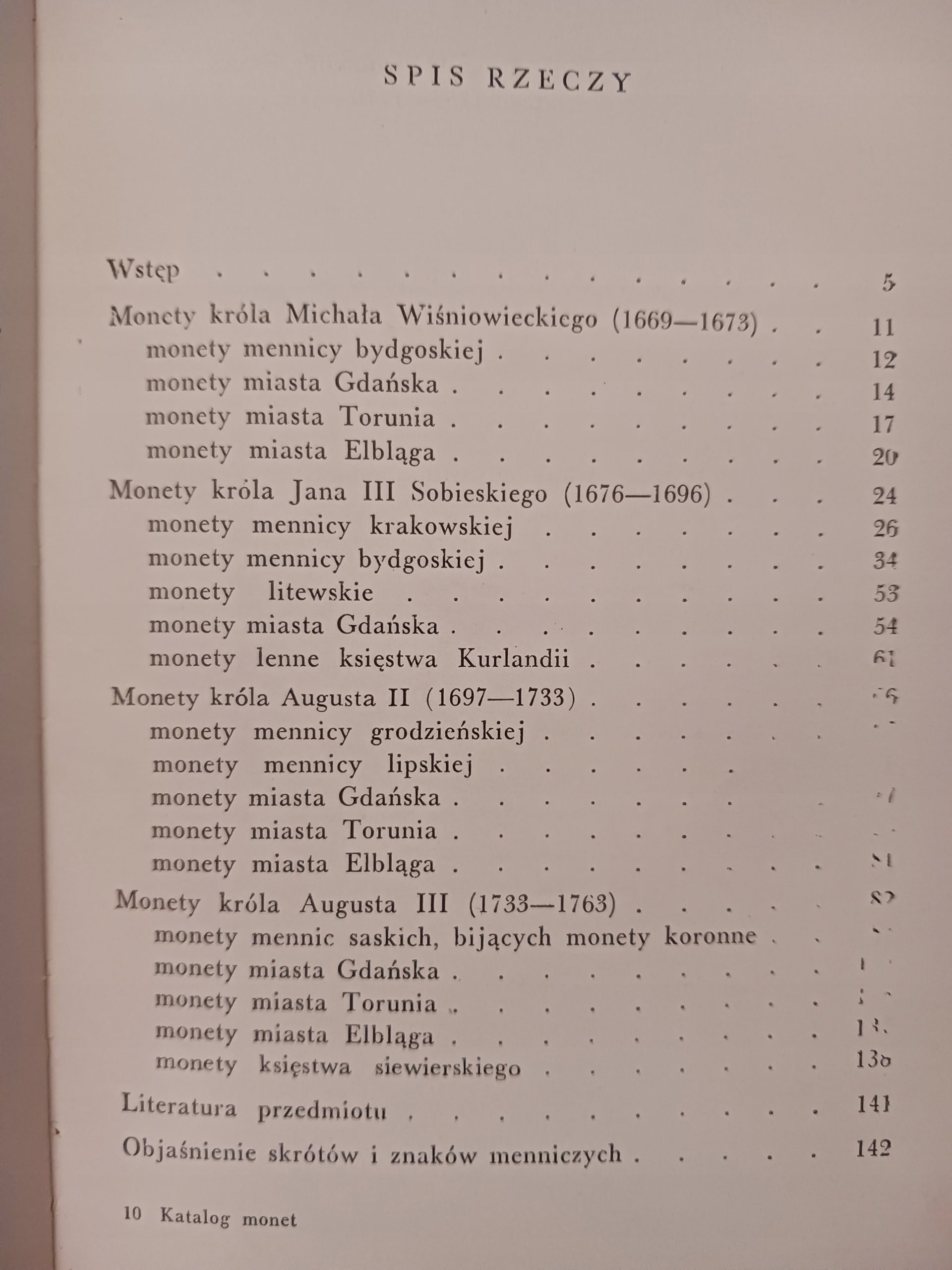 Katalog monet polskich 1669-1763 Tadeusz Jabłoński, Władysław Terlecki