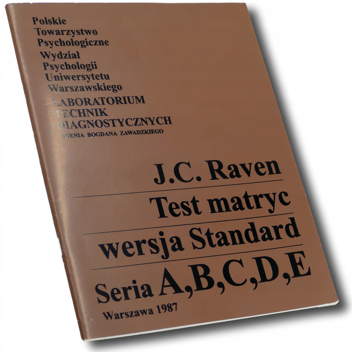 Test matryc wesja standard, J. C. Raven [1987]