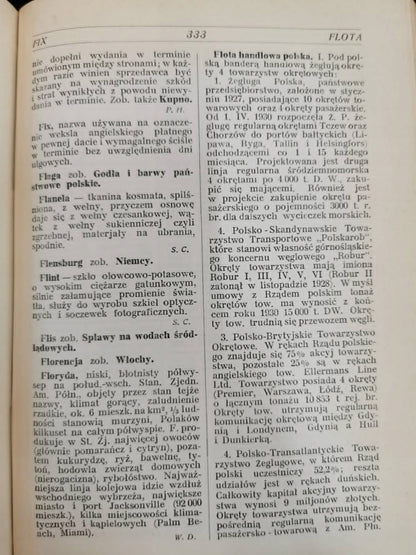 Podręczna Encyklopedia Handlowa, dr S. Waschka, B. Olszewicz