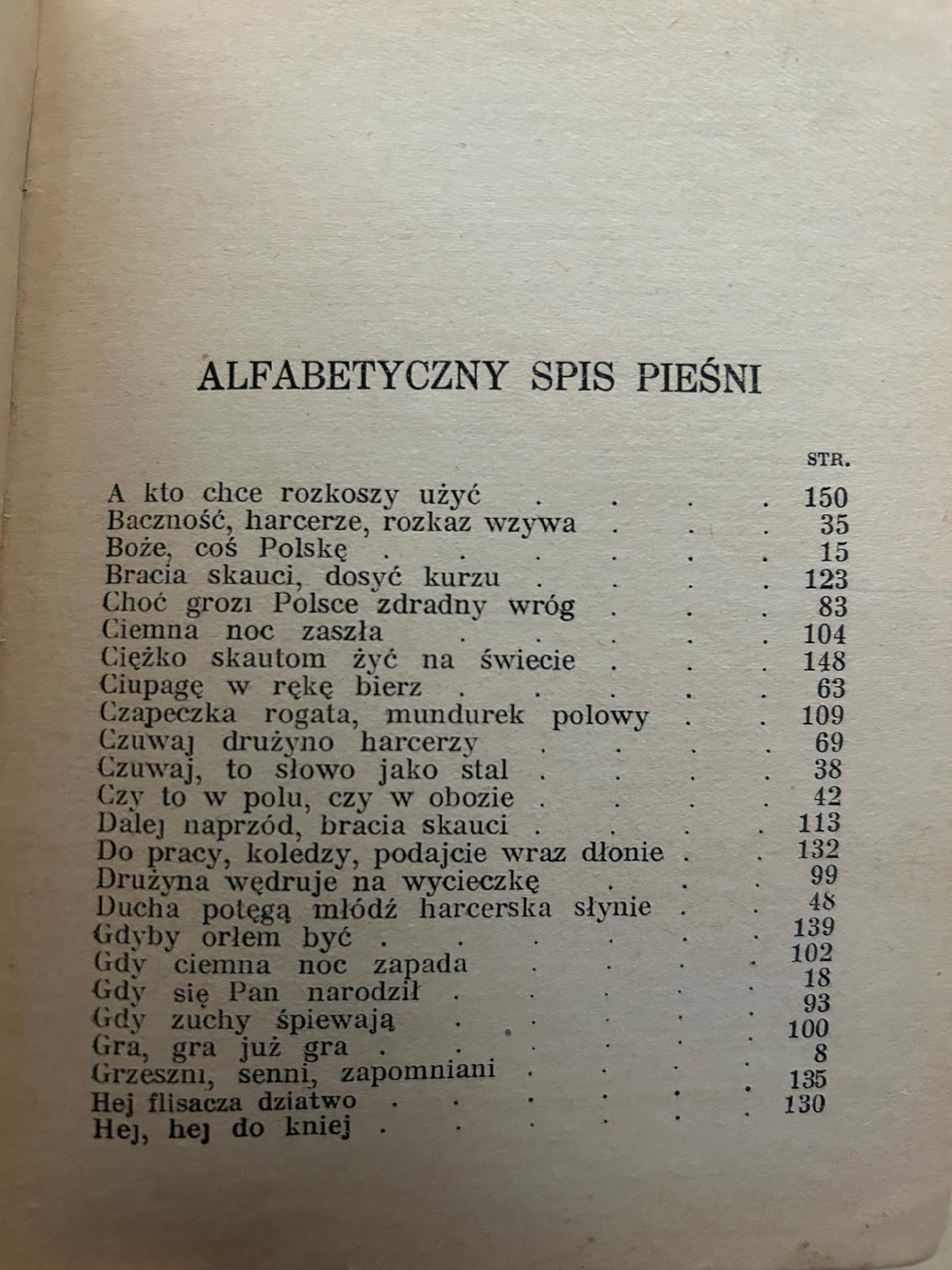 Czuwaj! Pieśni harcerskie - O.M. Żukowski [1938 r.]