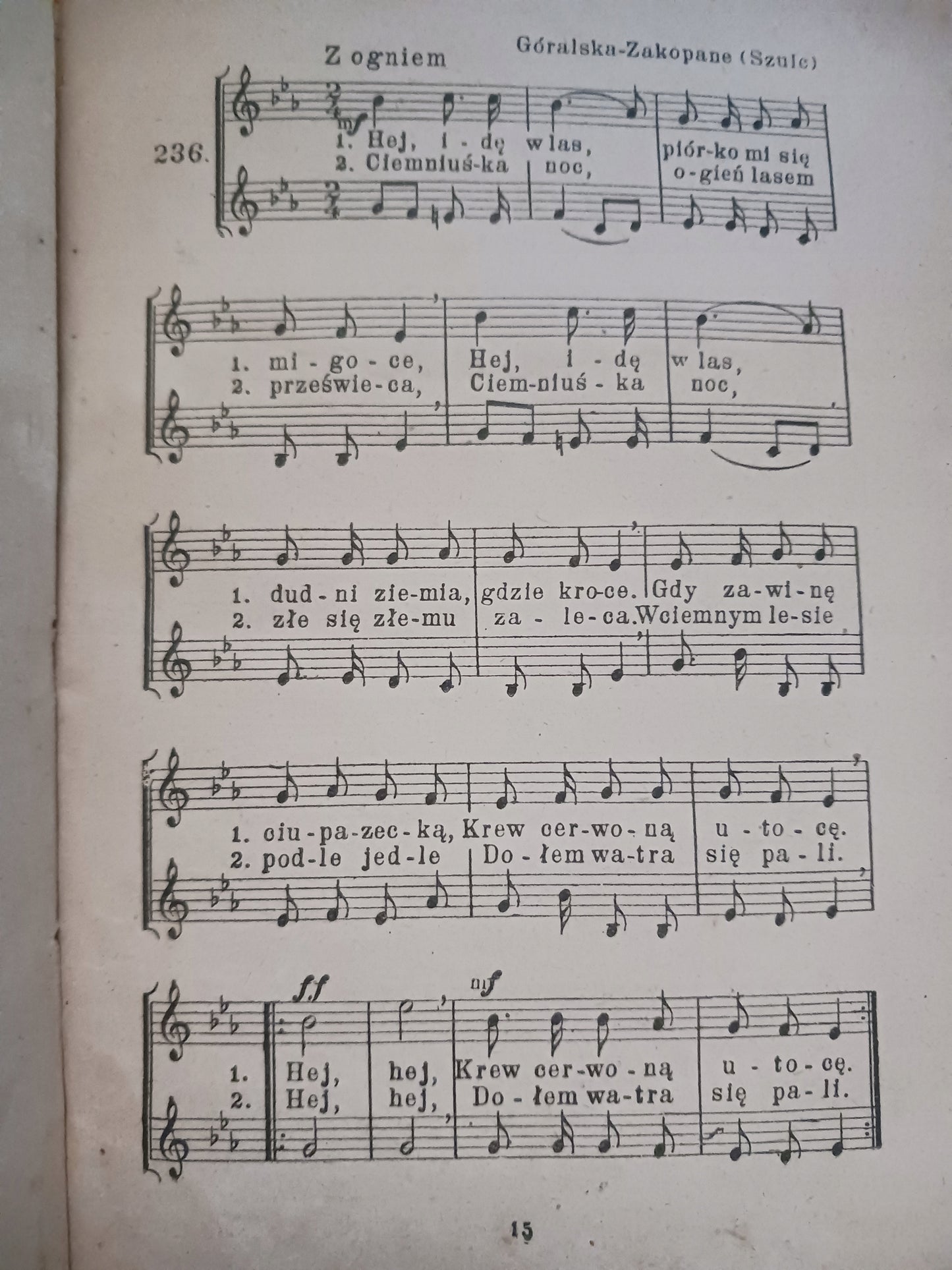 Solfeż polski część czwarta Karol Hławiczka [wydanie z roku 1930]