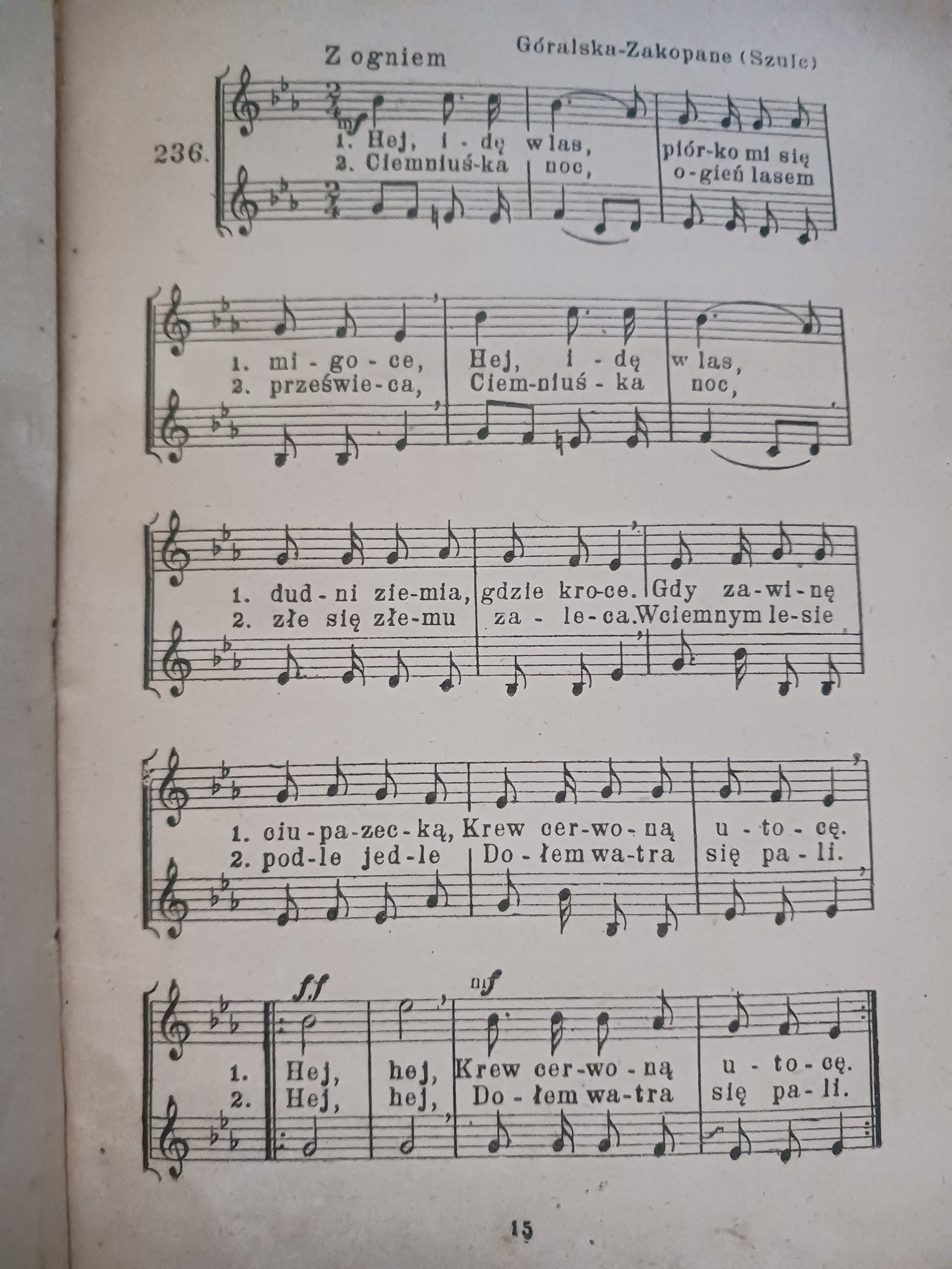 Solfeż polski część czwarta Karol Hławiczka [wydanie z roku 1930]