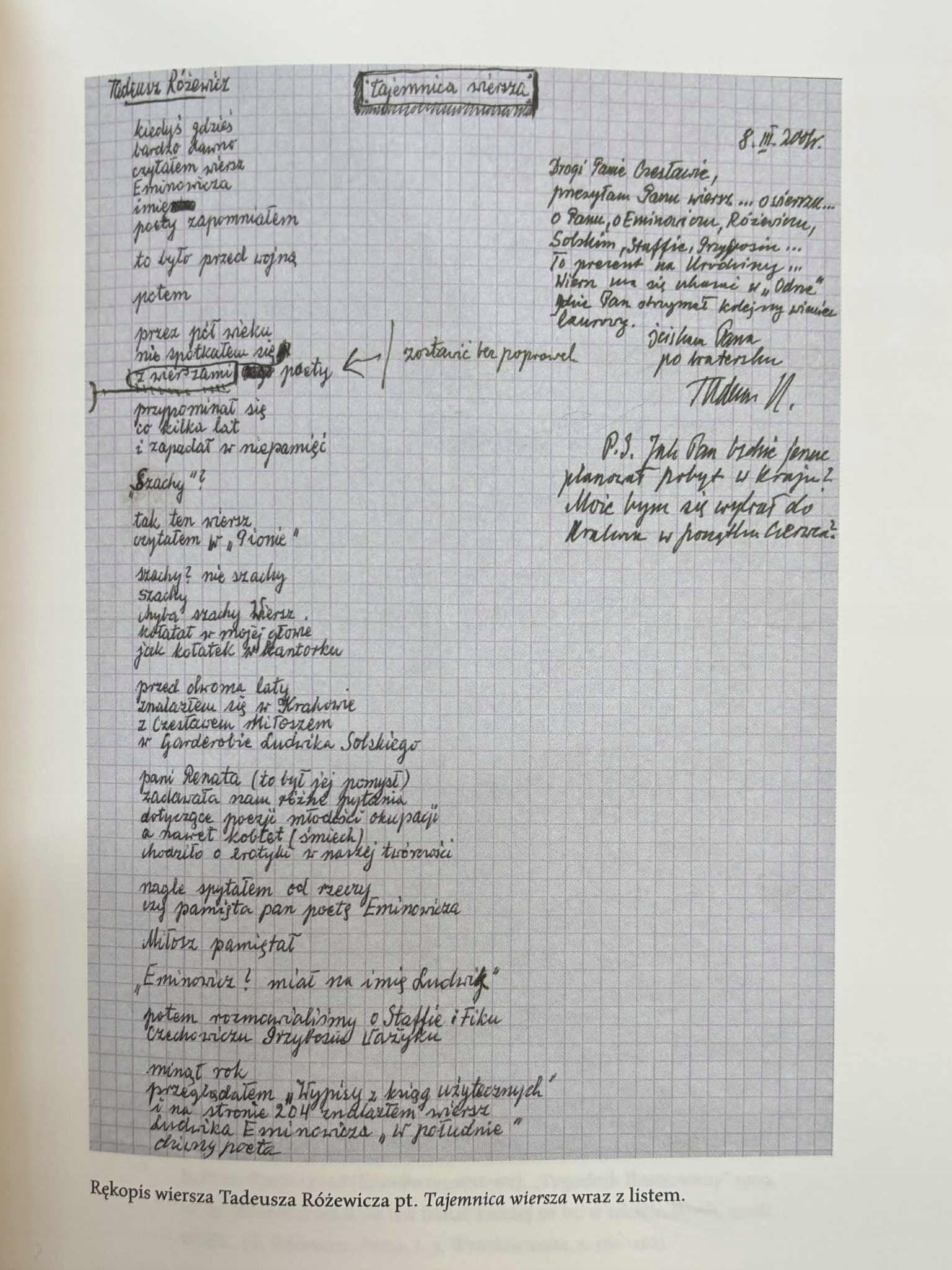 Braterstwo poezji Czesław Miłosz, Tadeusz Różewicz