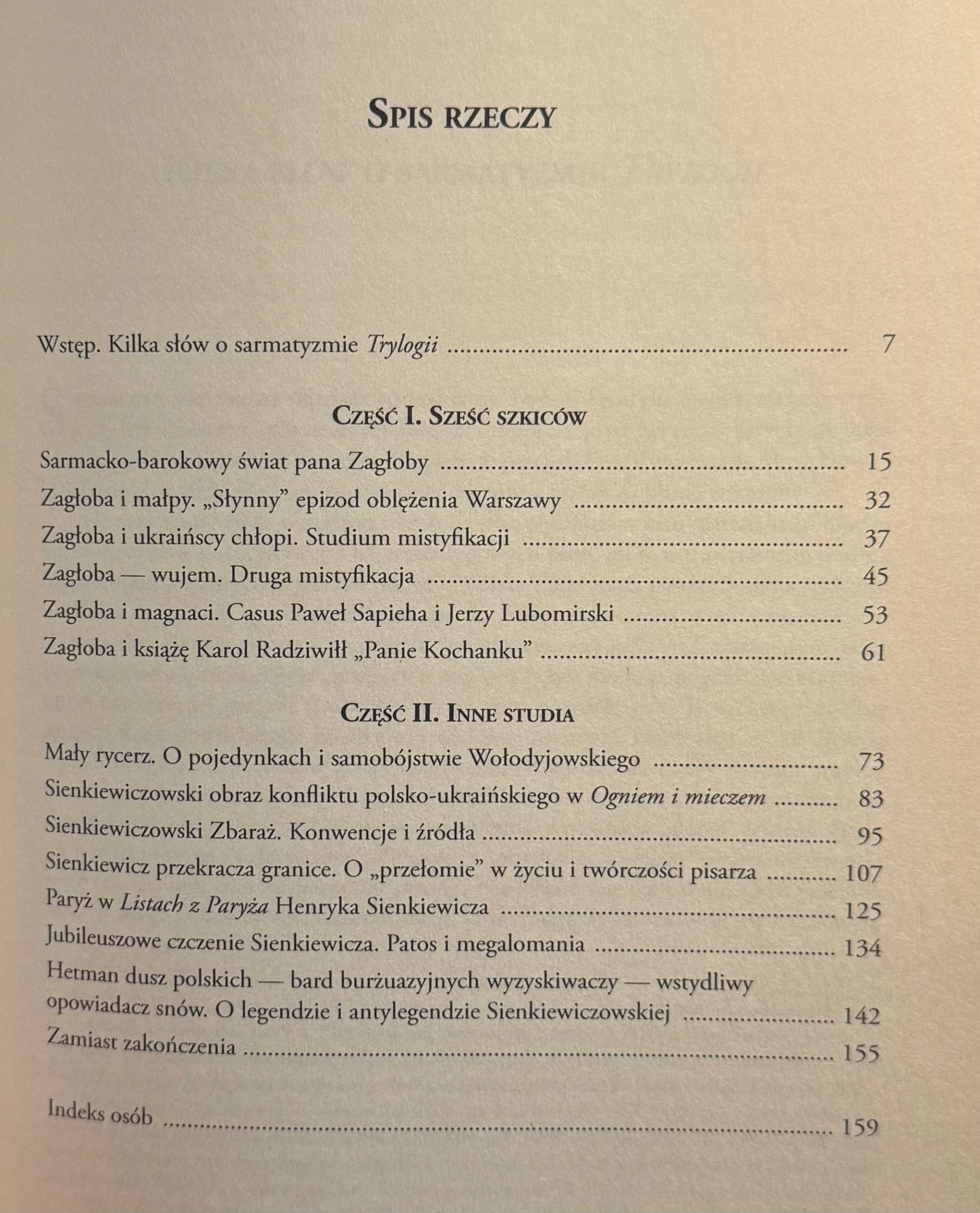 Sześć szkiców o Zagłobie i inne studia sienkiewiczowskie Tadeusz Bujnicki