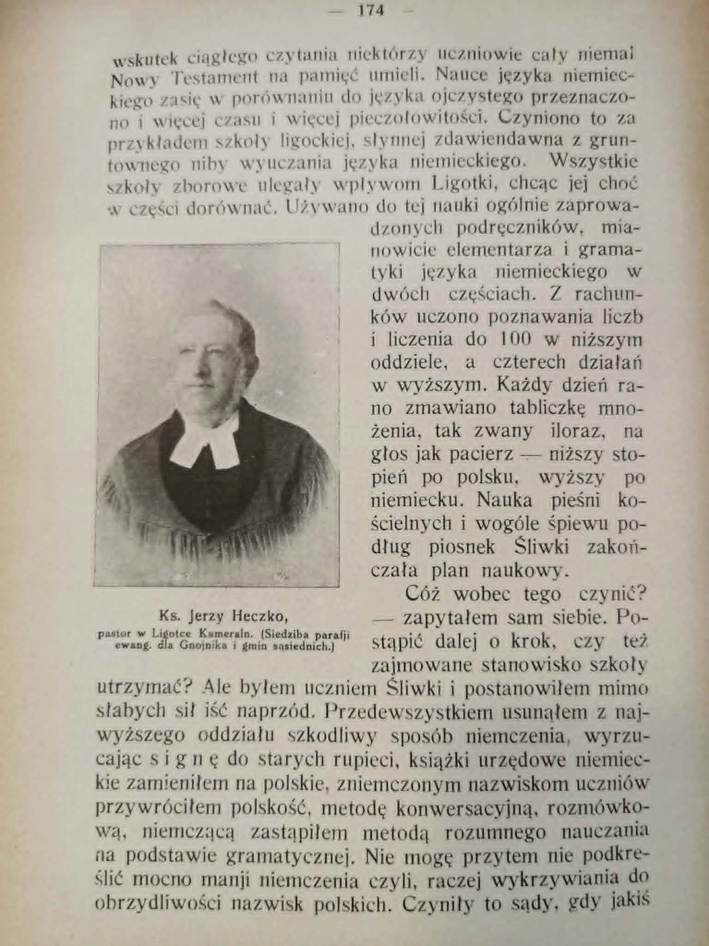 Pamiętnik starego nauczyciela, Jan Kubisz [1928]