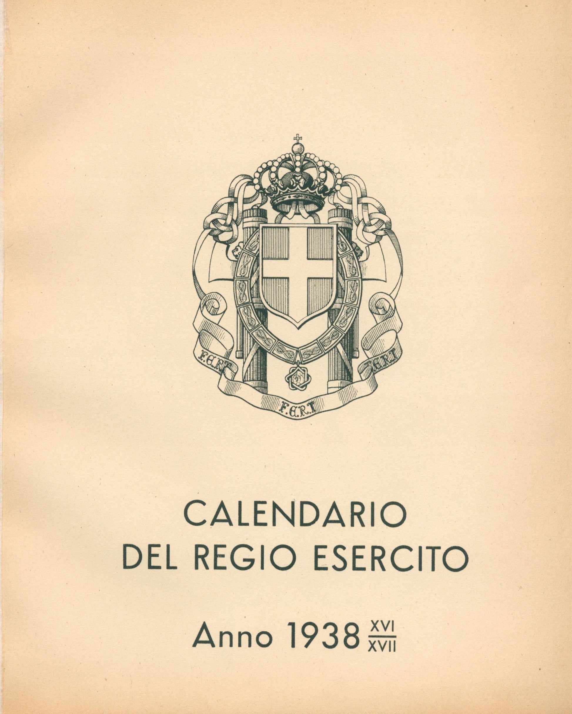 Calendario del Regio Esercito 1938 (faszystowski kalendarz armii włoskiej)