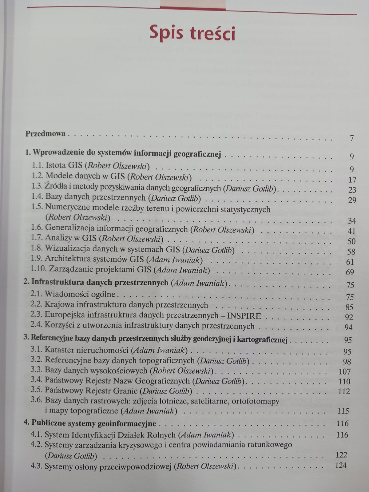 GIS Obszary zastosowań. Gotlib, Iwaniak, Olszewski