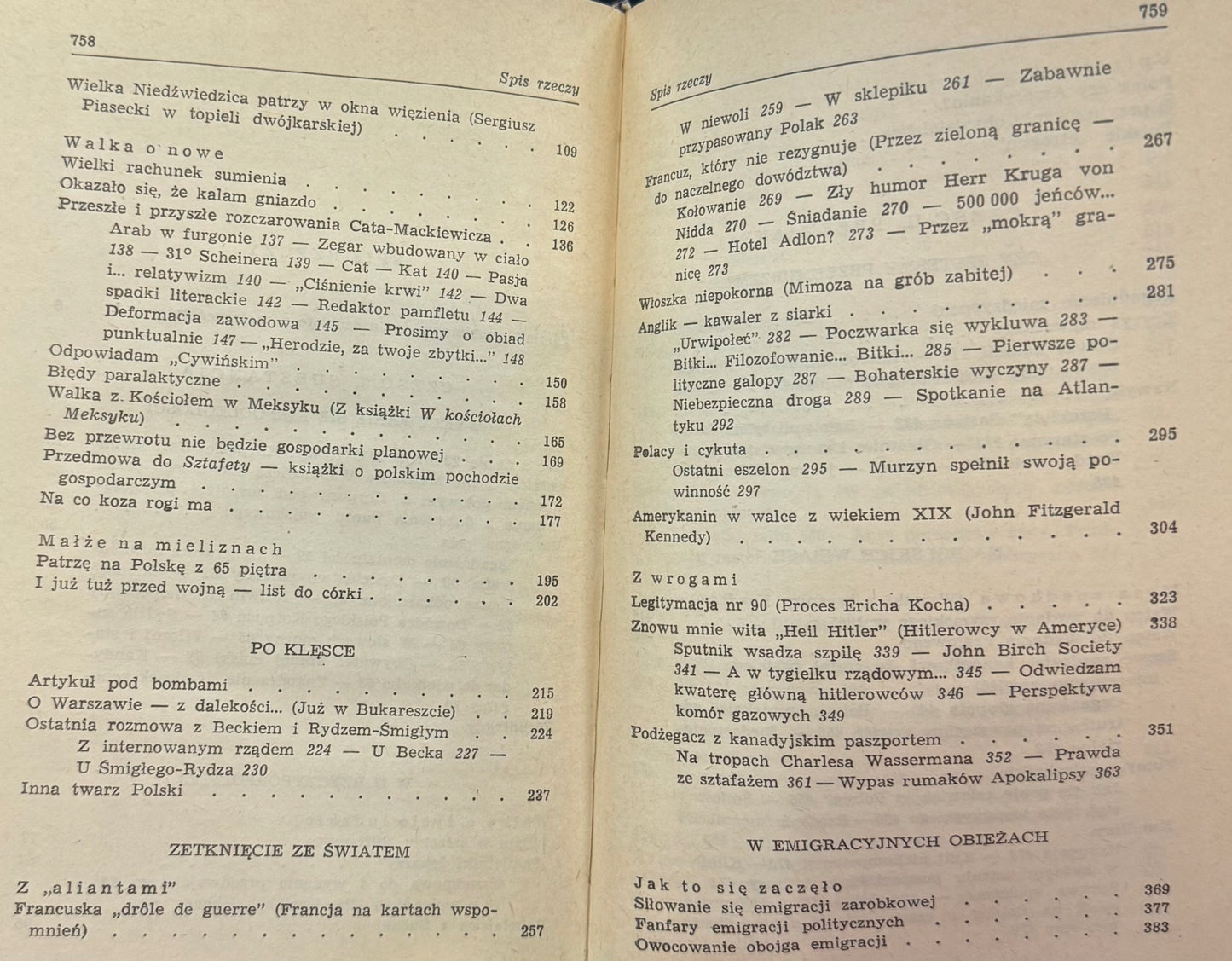Przez cztery klimaty 1912-1972 Melchior Wańkowicz [autograf autora]