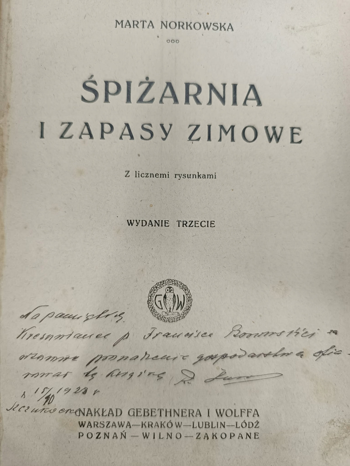 Spiżarnia i zapasy zimowe, Marta Norkowska