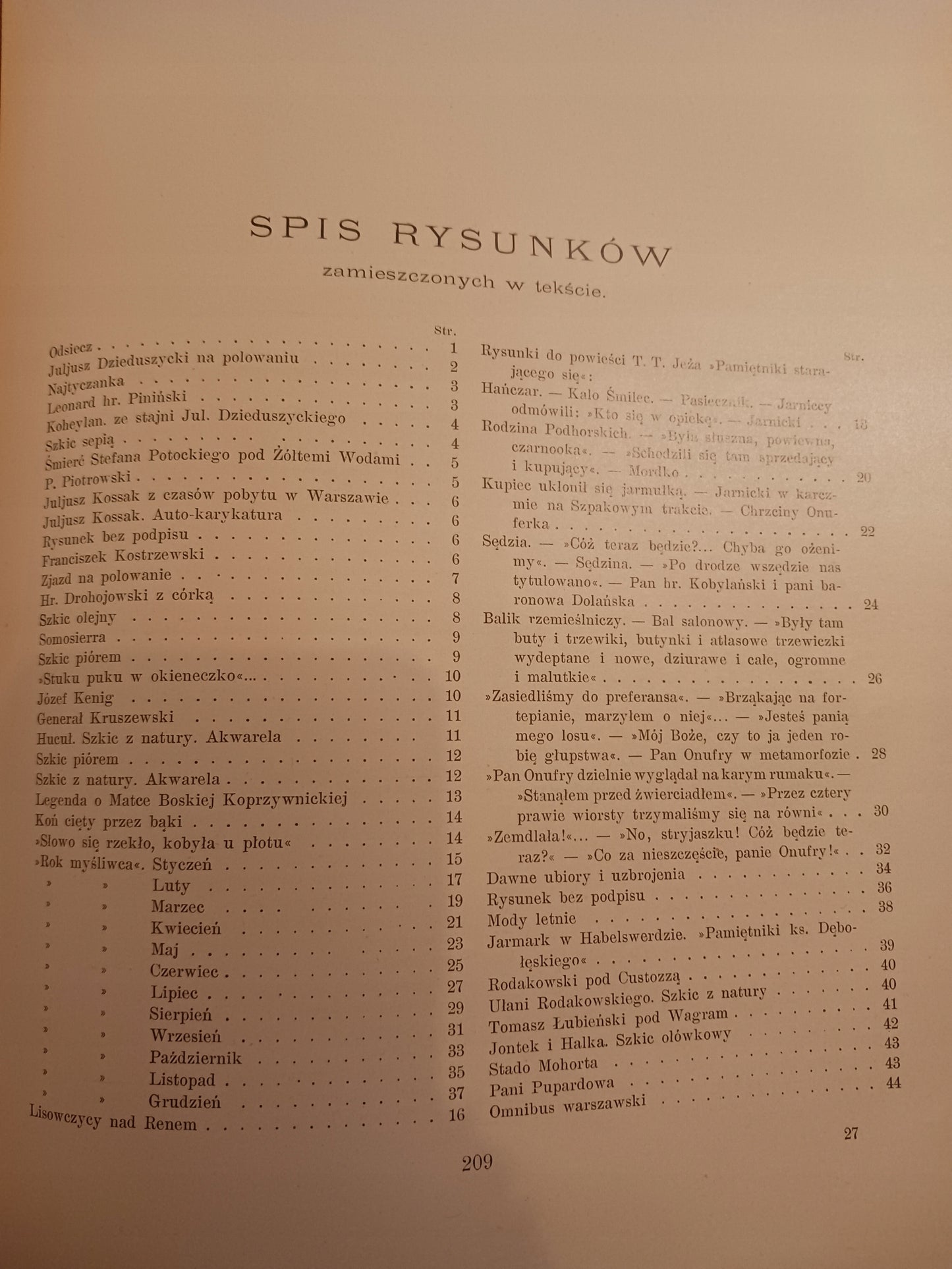 Juljusz Kossak przez Stanisława Witkiewicza [pierwsze wydanie 1900 rok]