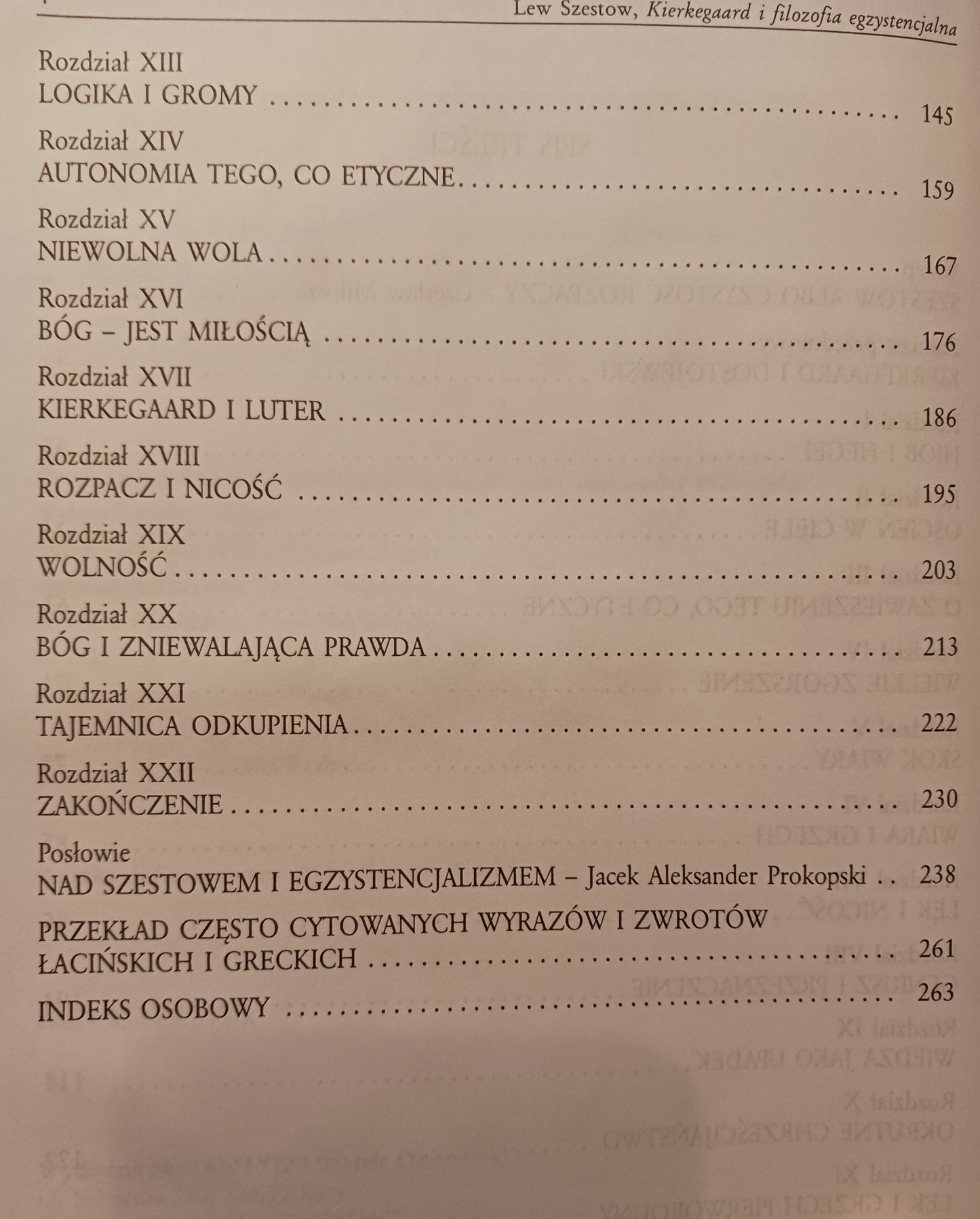 Kierkegaard i filozofia egzystencjalna Lew Szestow
