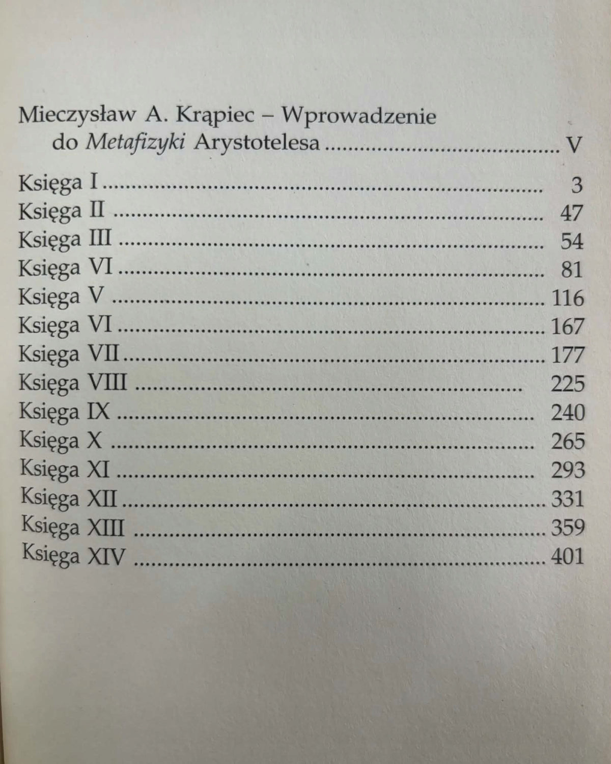 Metafizyka - Arystoteles