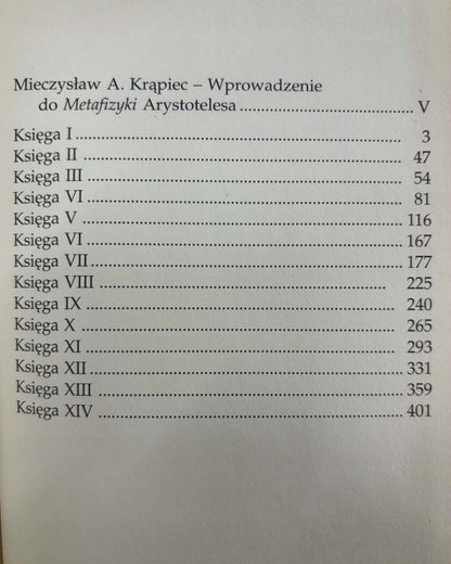 Metafizyka - Arystoteles