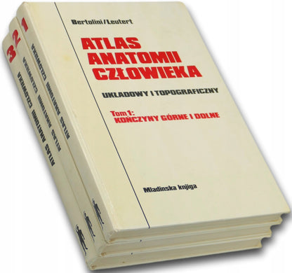 Atlas anatomii człowieka Tom 1-3 Bertolini / Leutert