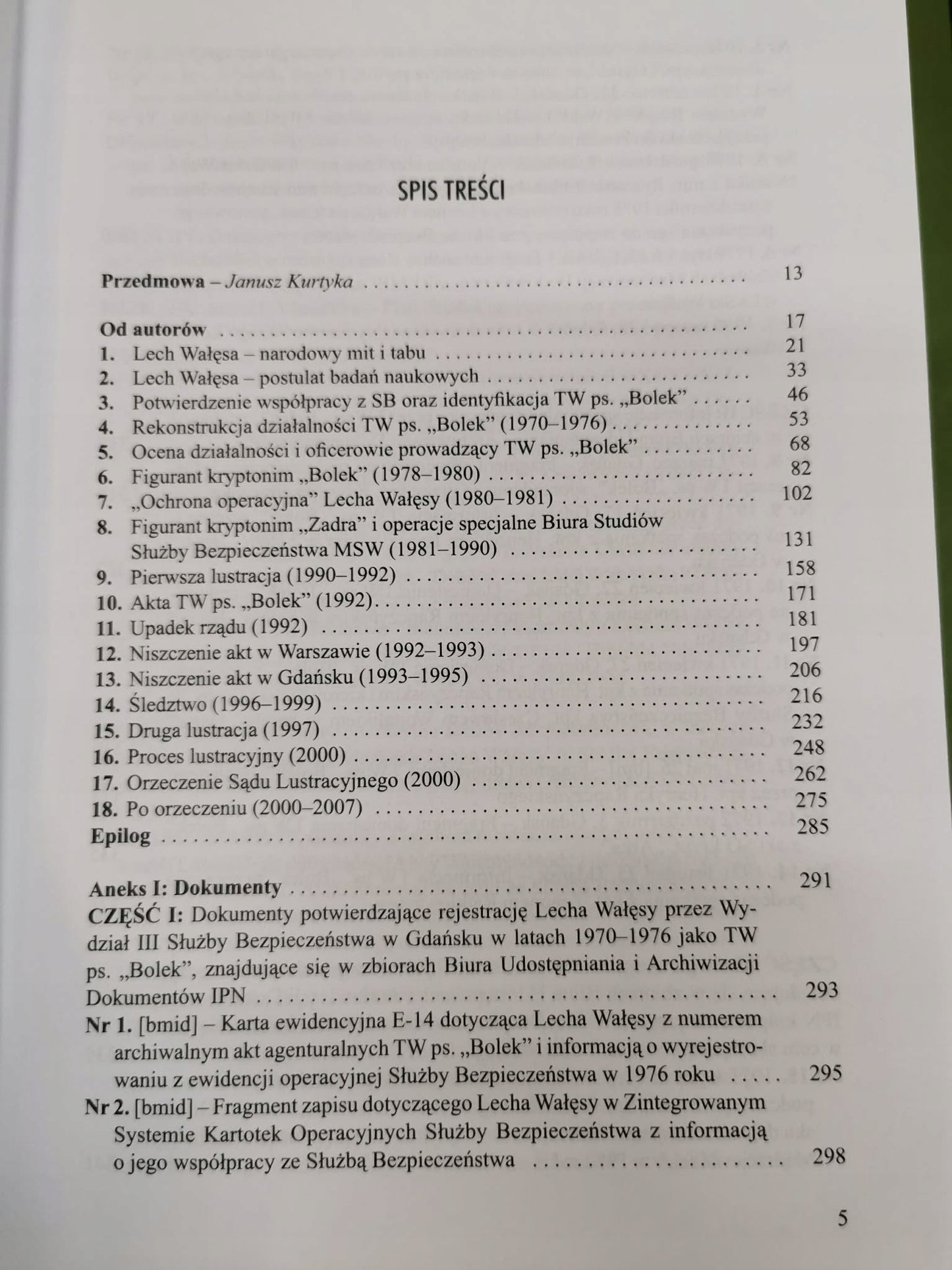 SB a Lech Wałęsa Przyczynek do biografii, P. Gontarczyk, S. Centkiewicz