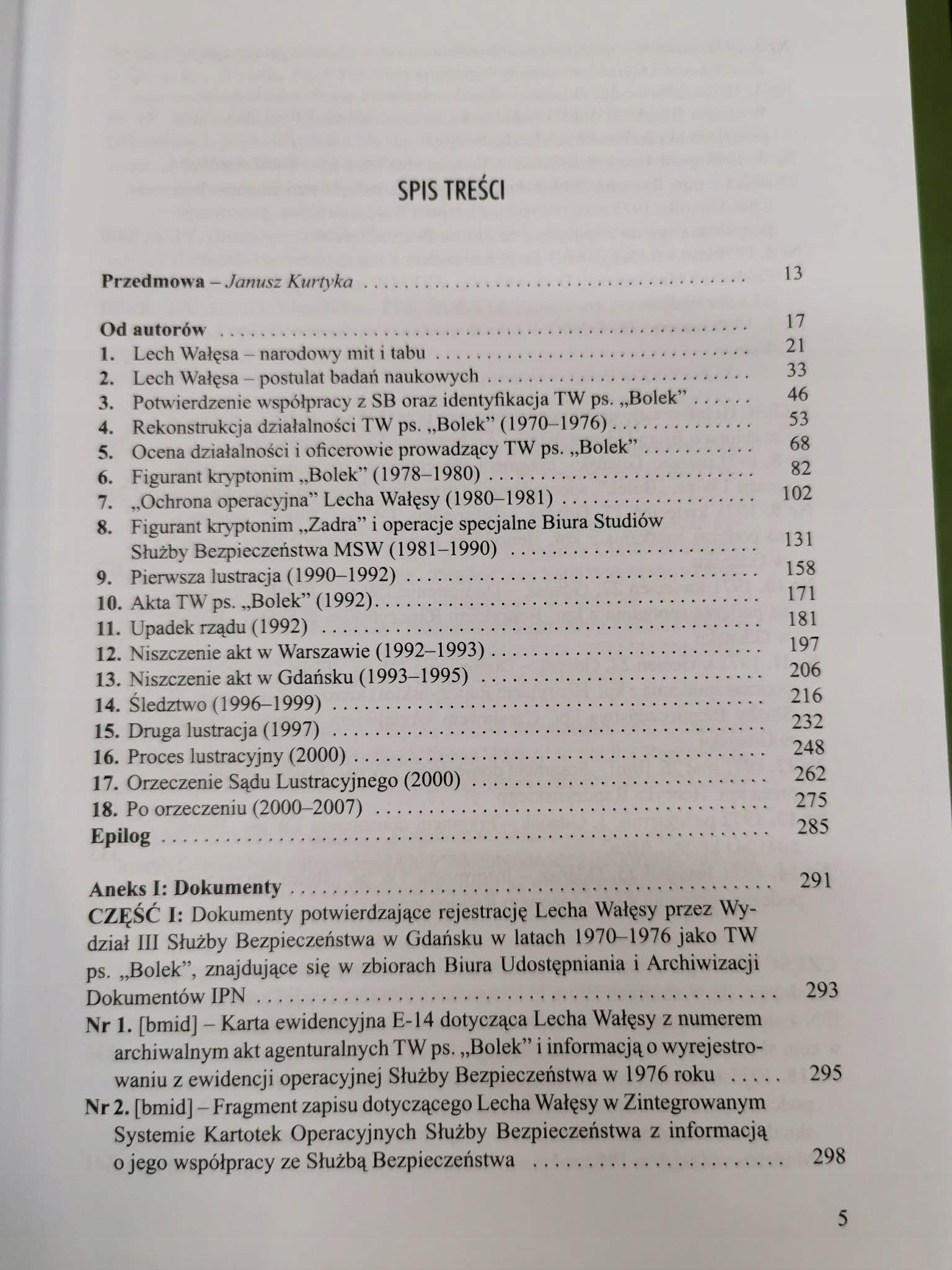 SB a Lech Wałęsa Przyczynek do biografii, P. Gontarczyk, S. Centkiewicz