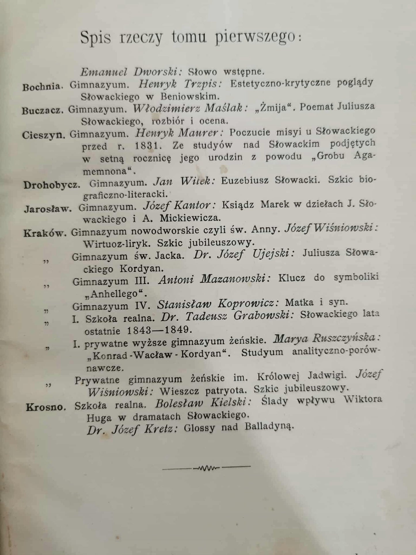 Księga pamiątkowa J. Słowackiego, t. I-II [Lwów 1909]