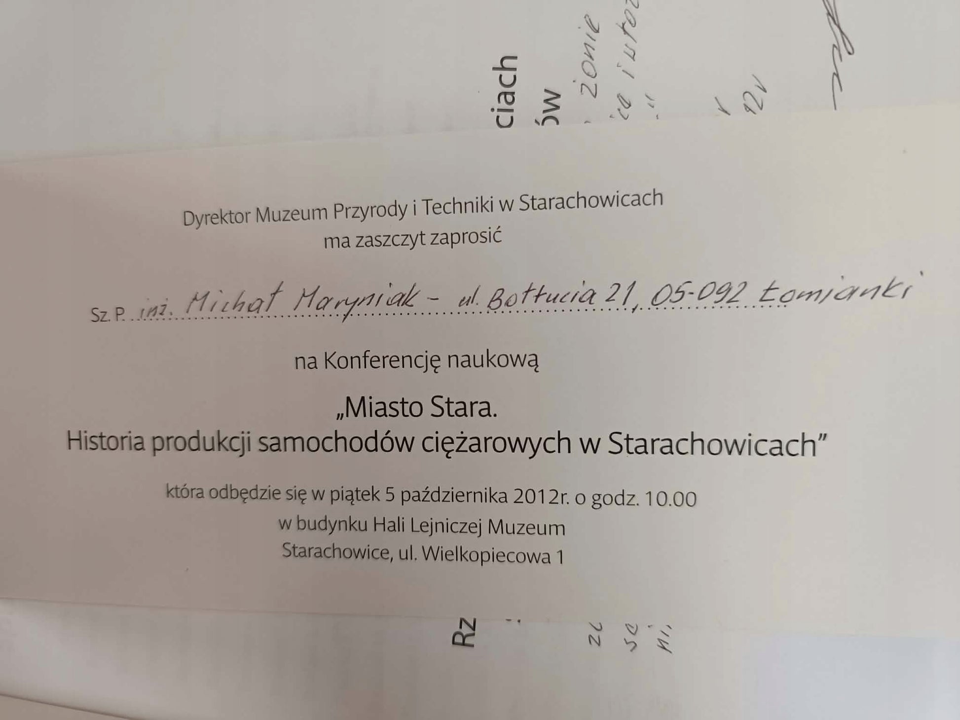 Star znad Kamiennej, Antoni i Paweł Chmielniccy [+dedykacja, zaproszenie]