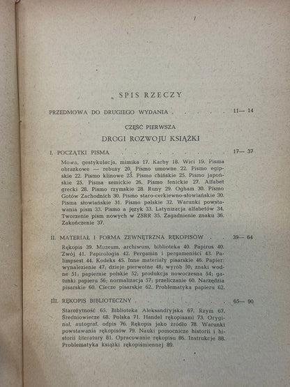 Życie książki Jan Muszkowski [Kraków 1951]