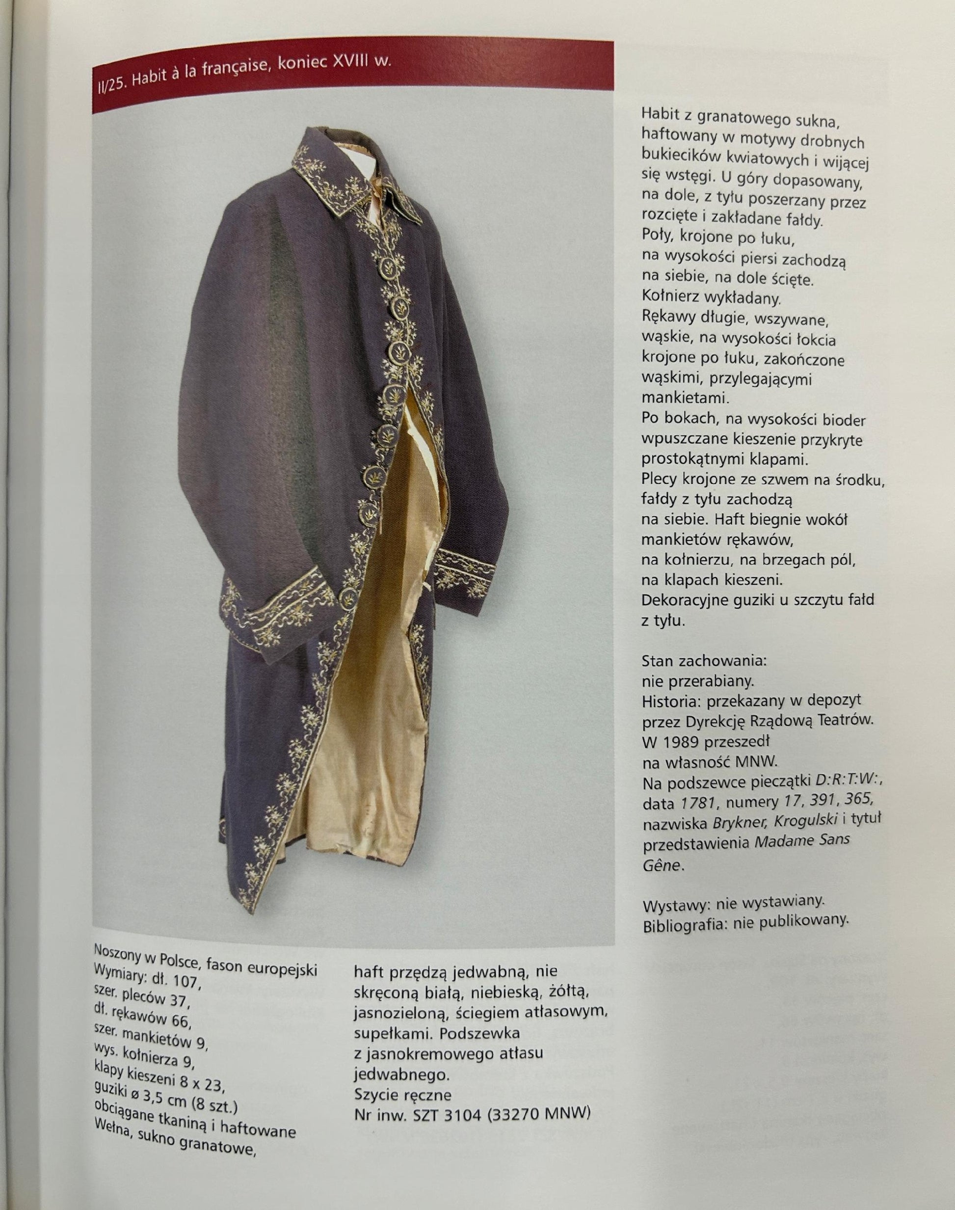 Modny świat XVIII wieku. Katalog ubiorów - opr. Ewa Orlińska-Mianowska