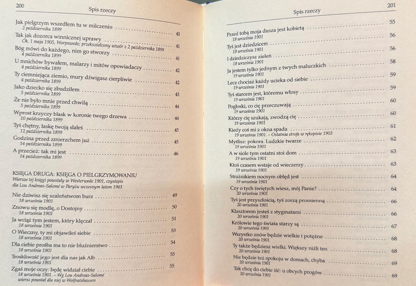 Księga godzin Rainer Maria Rilke