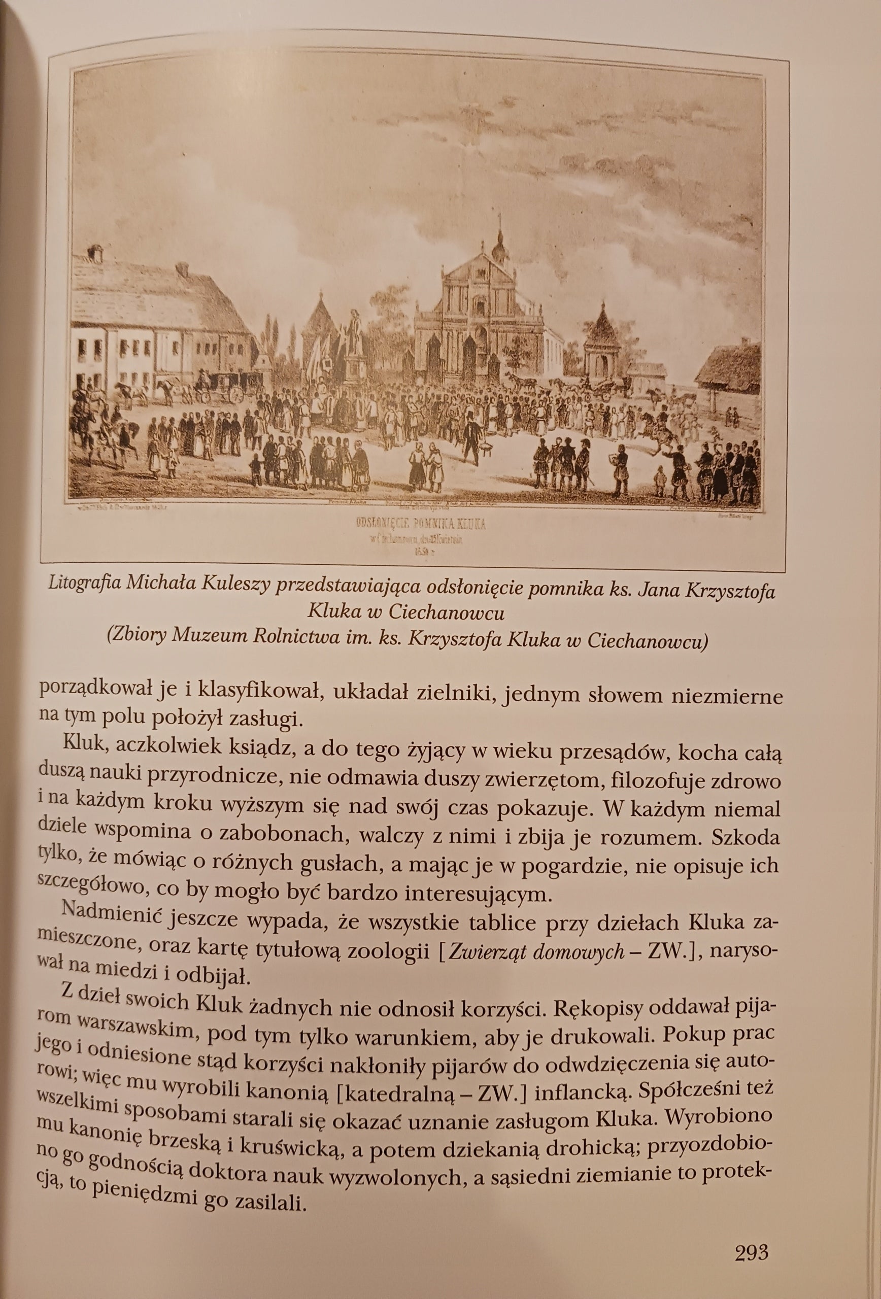 Ksiądz Jan Krzysztof Kluk - Pisarz i uczony Zbigniew Wójcik