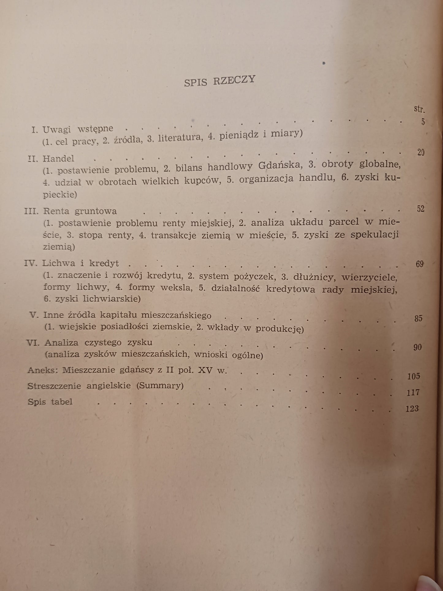 Badania nad kapitałem mieszczańskim Gdańska Henryk Samsonowicz