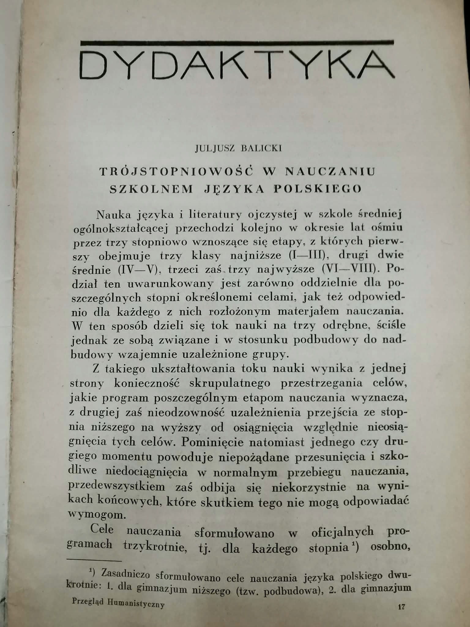 Przegląd humanistyczny [1930 rok V, zeszyt 3]