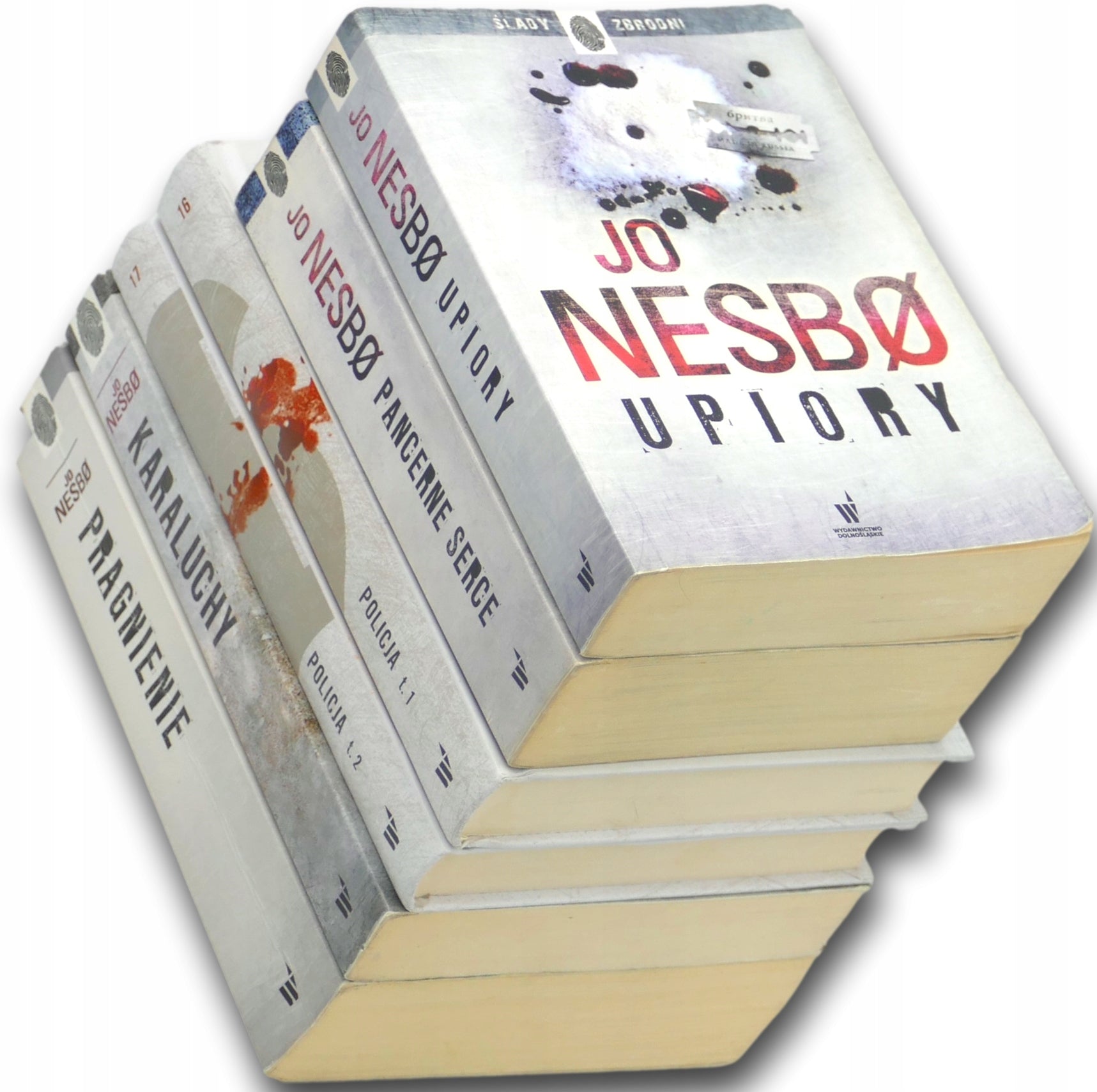 Jo Nesbo x6 Policja x2, Upiory, Karaluchy, Pragnienie, Pancerne serce