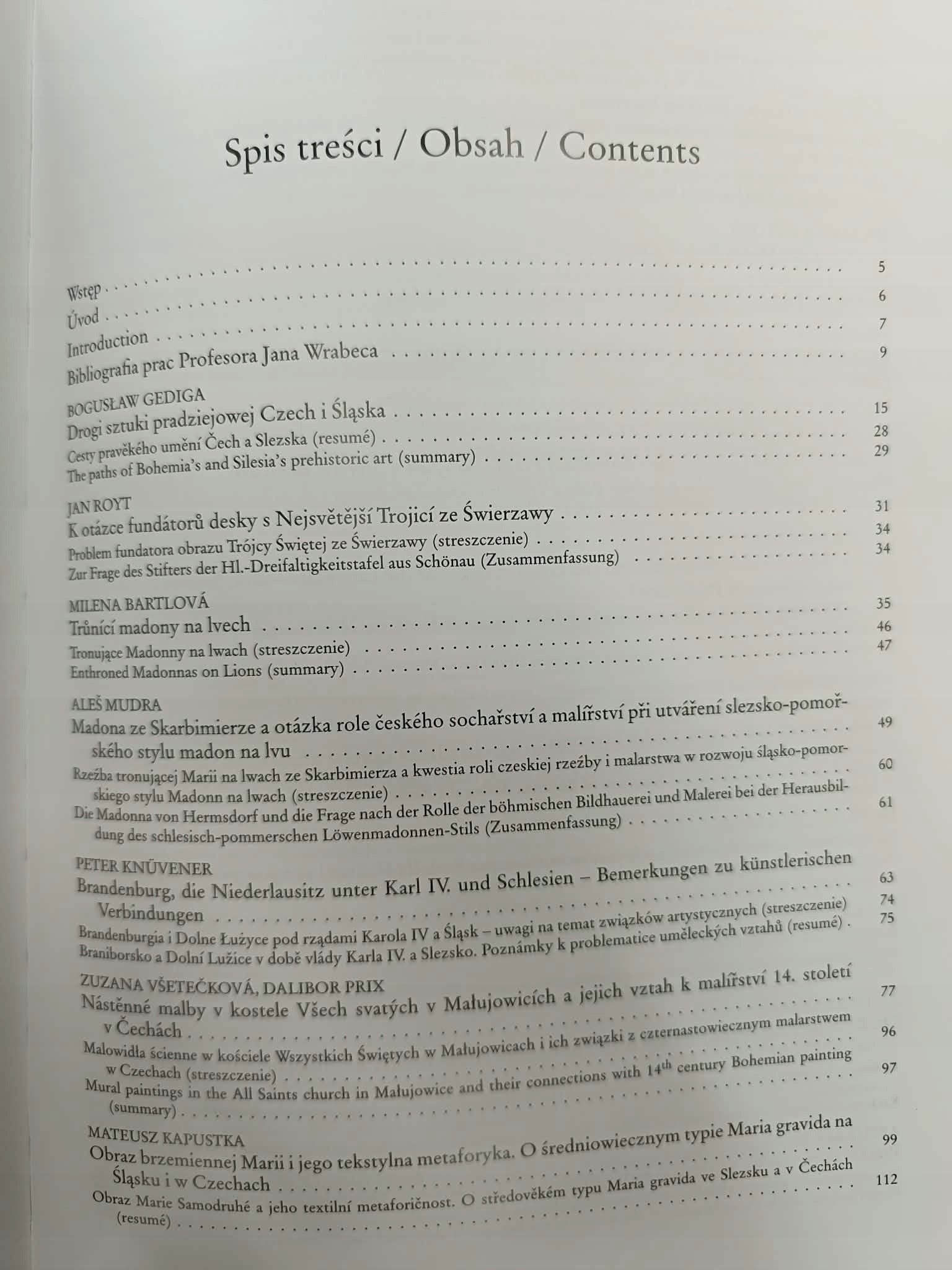 Śląsk i Czechy, Wspólne drogi sztuki, Praca zbiorowa