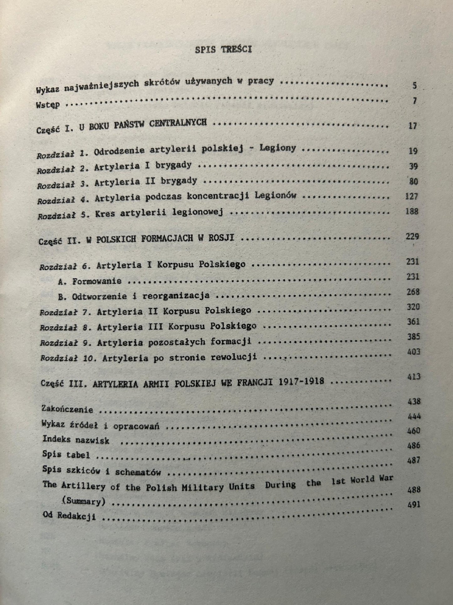 Artyleria polskich formacji wojskowych podczas I wojny światowej -Kozłowski