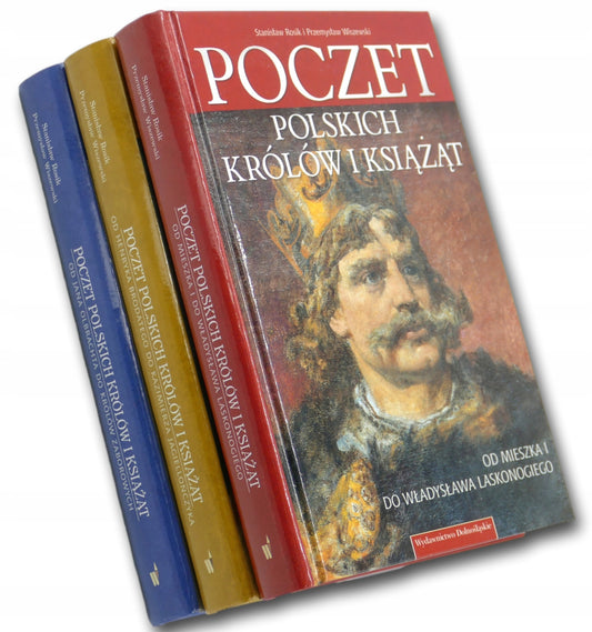 Zestaw 3 książek Praca zbiorowa Poczet Polskich królów i książąt