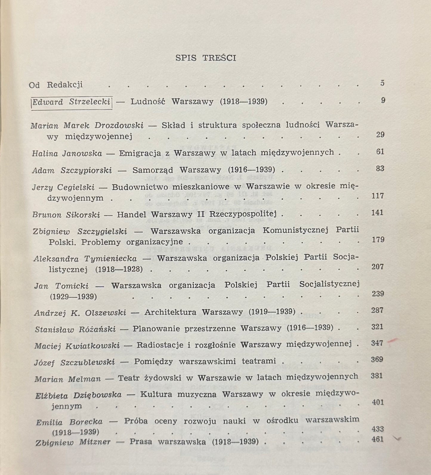 Warszawa II Rzeczypospolitej 1918-1939 Tom 1