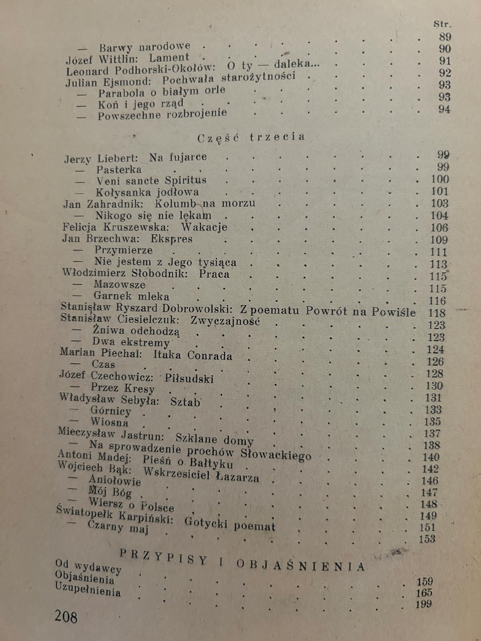Współczesna poezja polska 1915-1935 - opr. Adam Szczerbowski [przedwojenna]