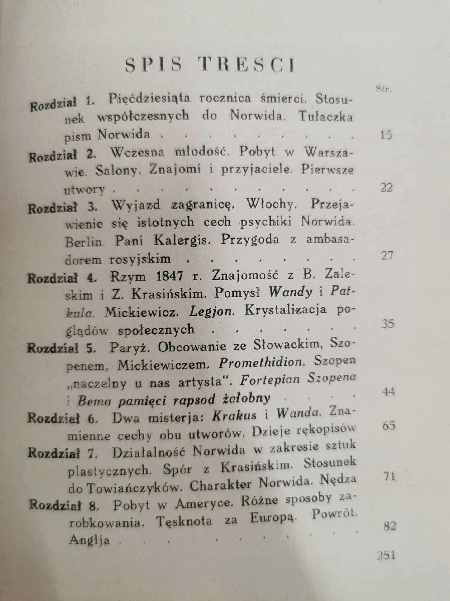 Cyprjan Norwid, Z. Falkowski [1933]