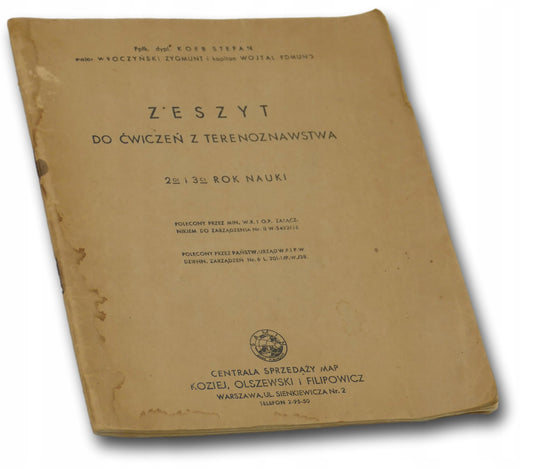 Zeszyt do ćwiczeń z terenoznawstwa 2-gi i 3-ci rok nauki [ok. 1938 r.]