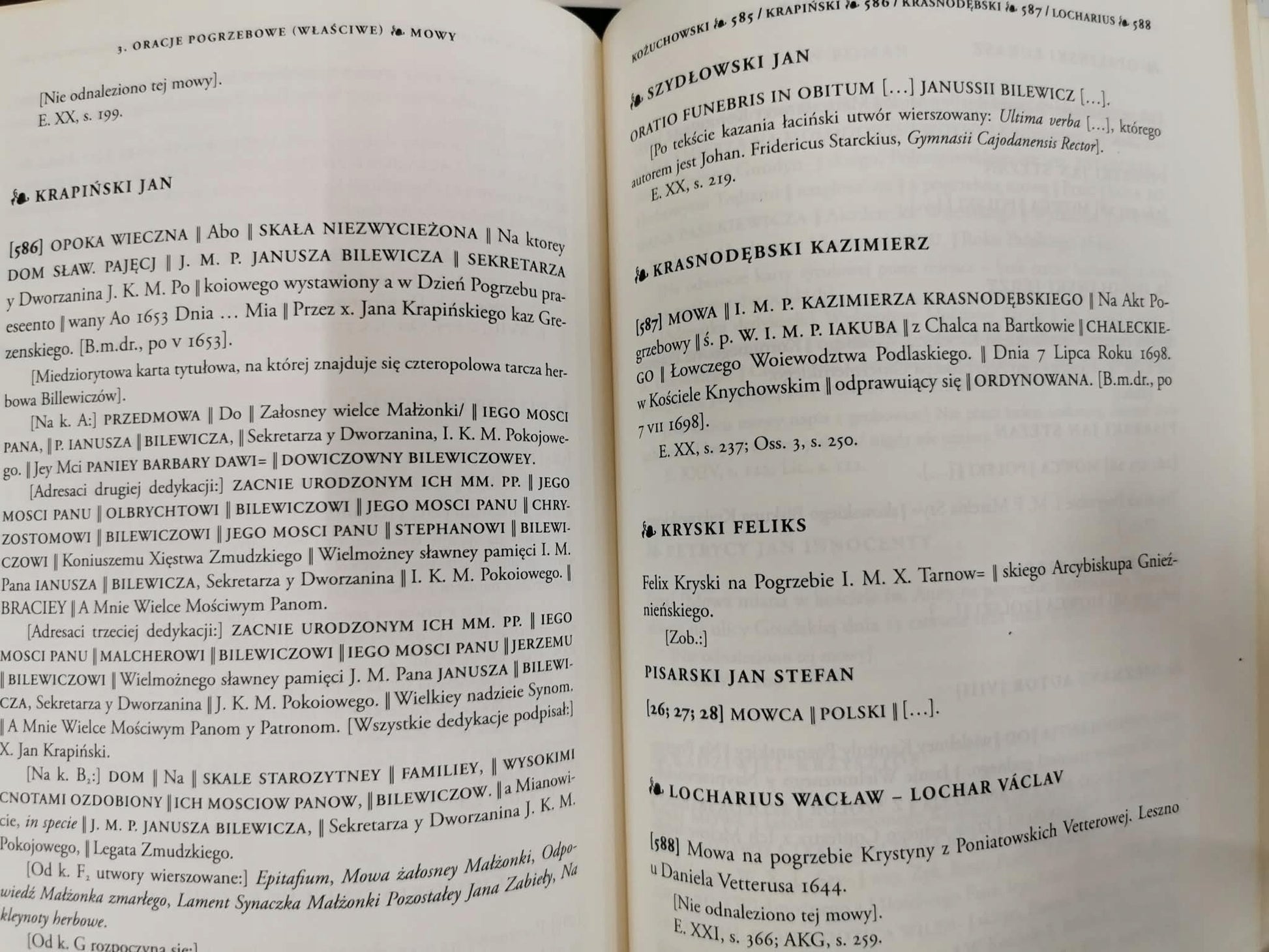 Polskie drukowane oracje pogrzebowe XVII wieku, Marek Skwara