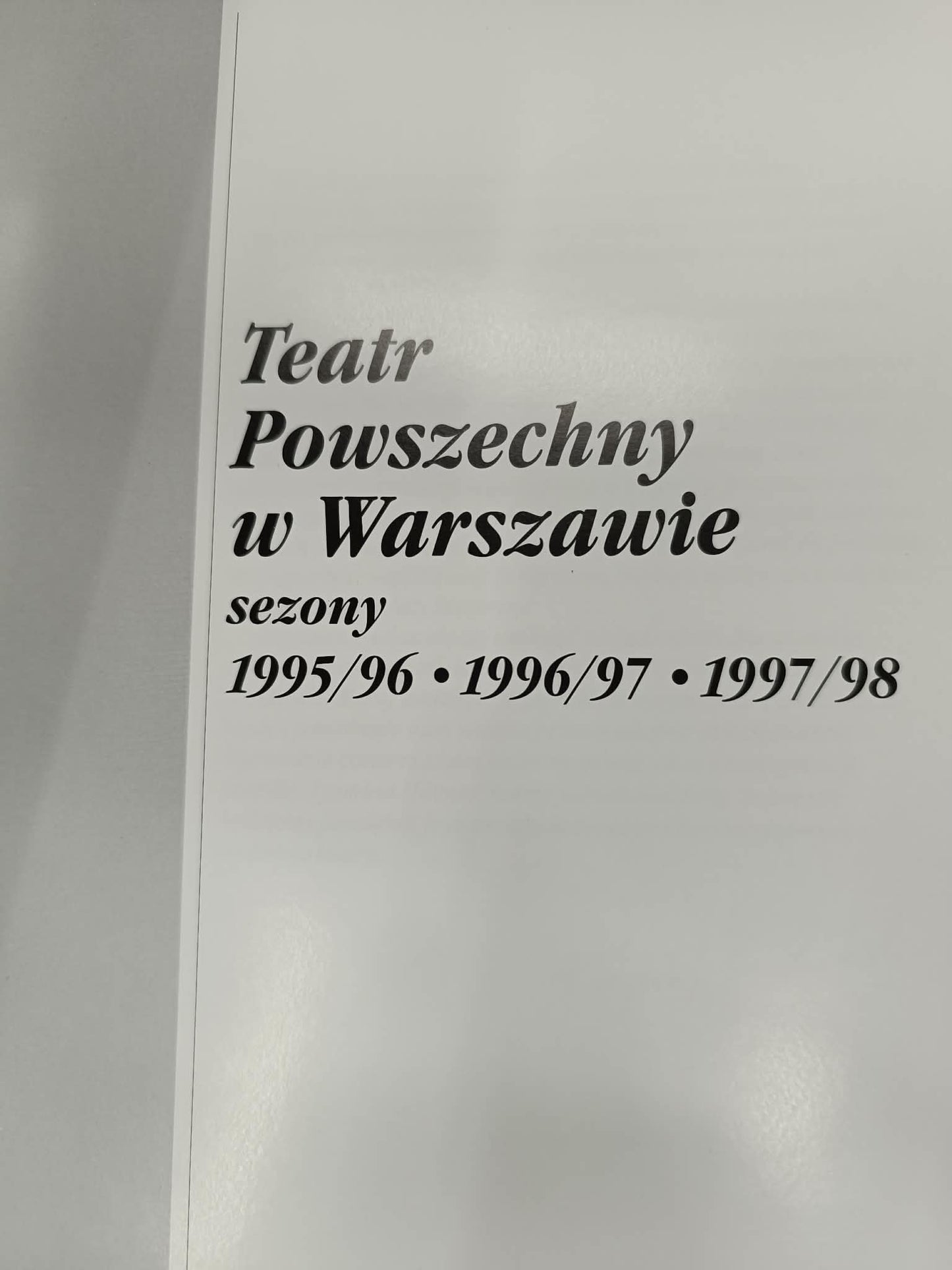 Teatr powszechny im. Zygmunta Hubnera x2 1945, 1975, 1995
