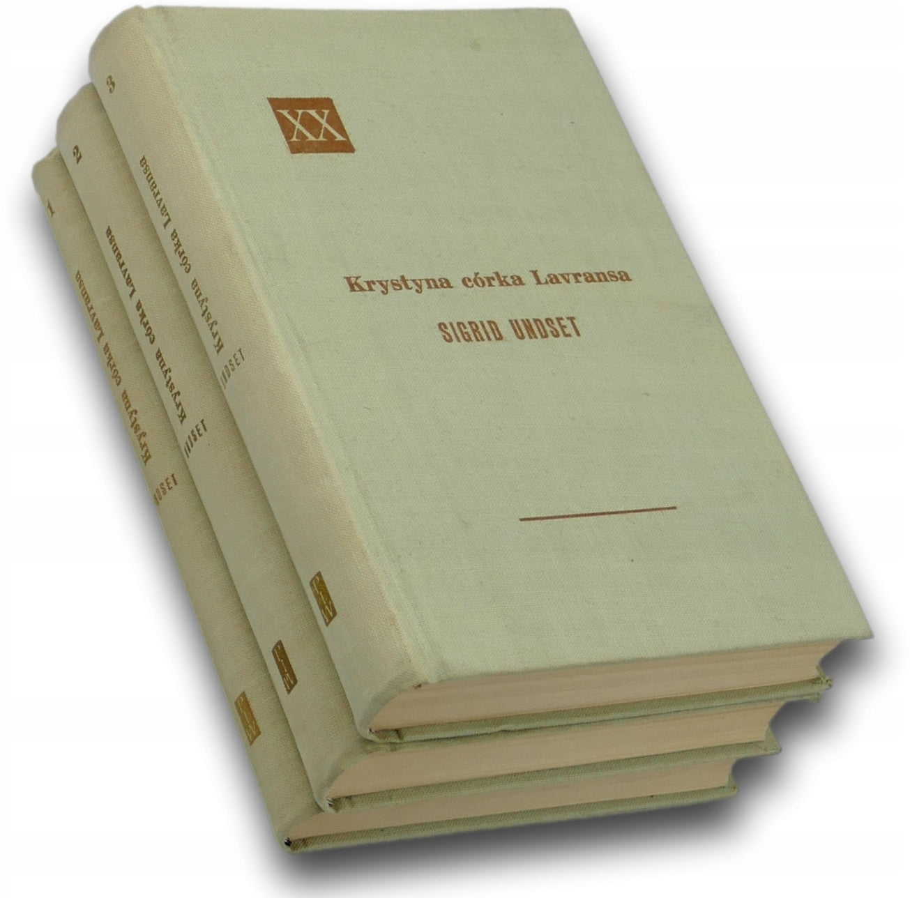 Sigrid Undset Krystyna córka Lavransa Tom. I-III PIW
