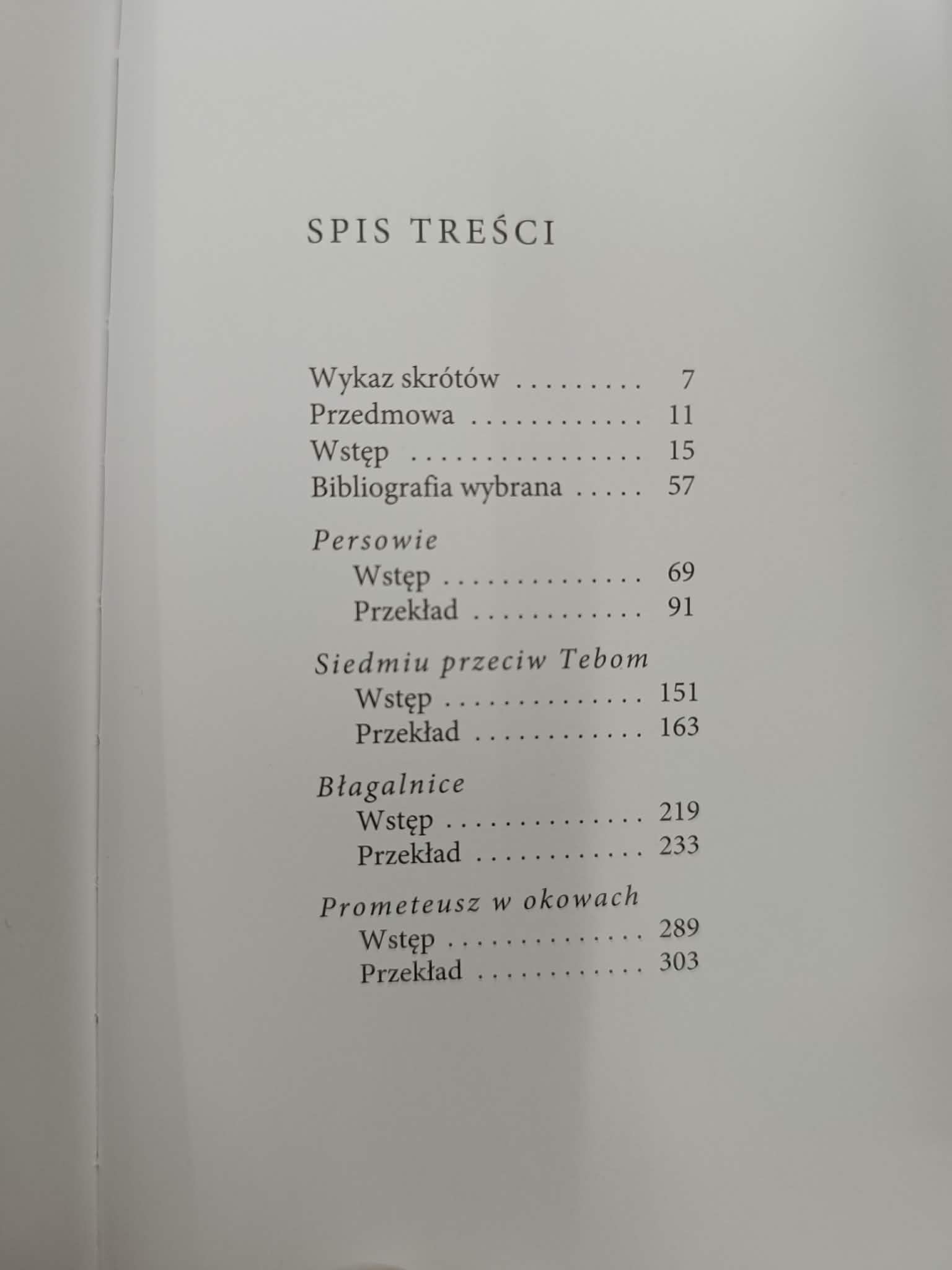 Tragedie, Ajschylos, Tom 1