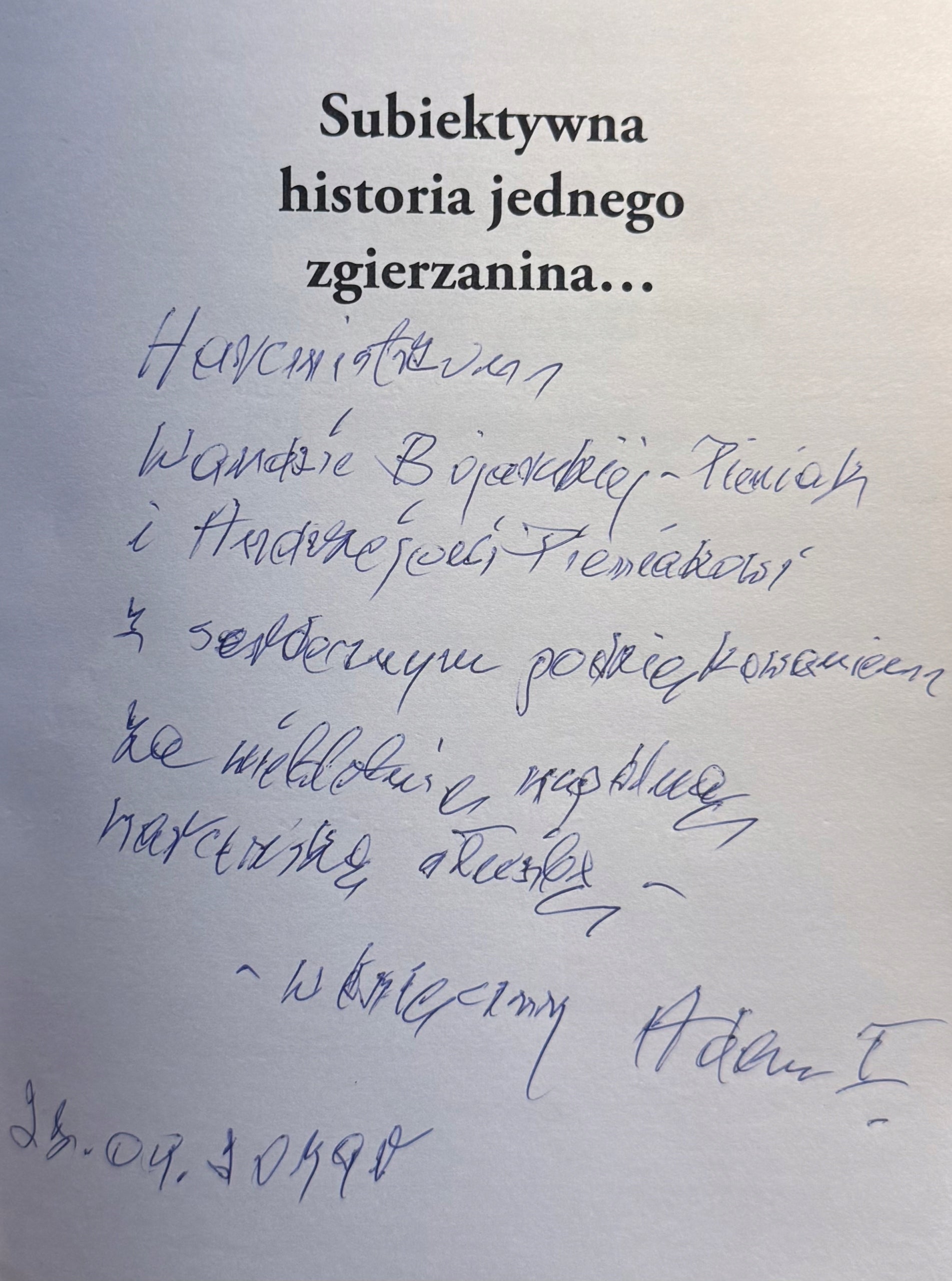Subiektywna historia jednego zgierzanina...część 2-ga[dedykacja odautorska]