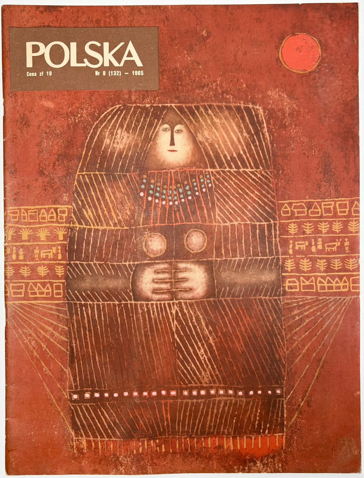 Zestaw 9 numerów Miesięcznik POLSKA 1965-1974 [okładki: Antoni Boratyński]