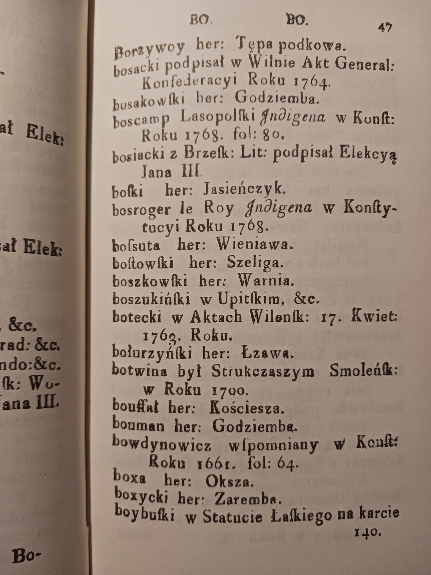 Zbiór nazwisk szlachty Piotr Nałęcz-Małachowski [reprint 1805 rok]