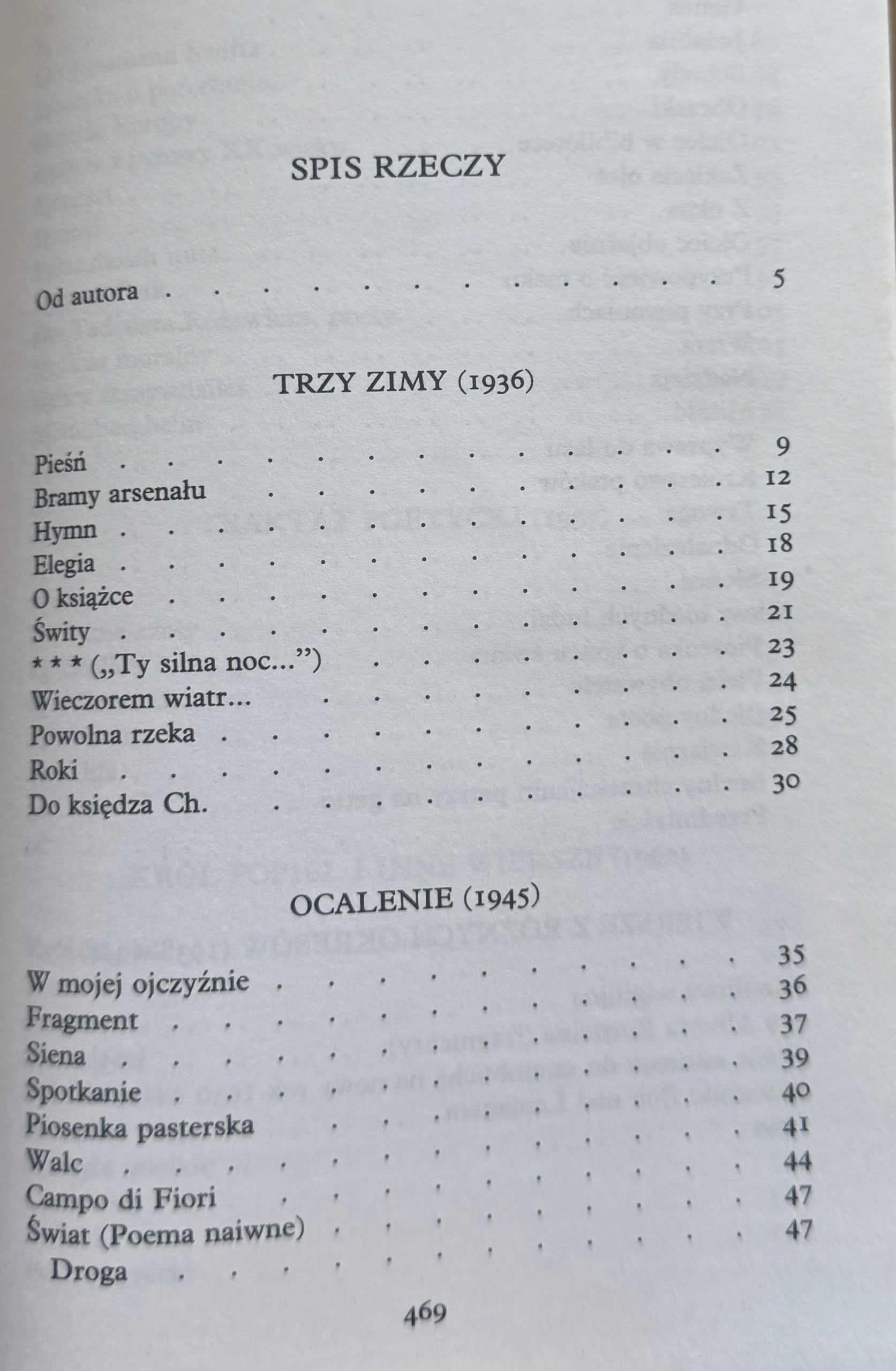 Wiersze wybrane Czesław Miłosz
